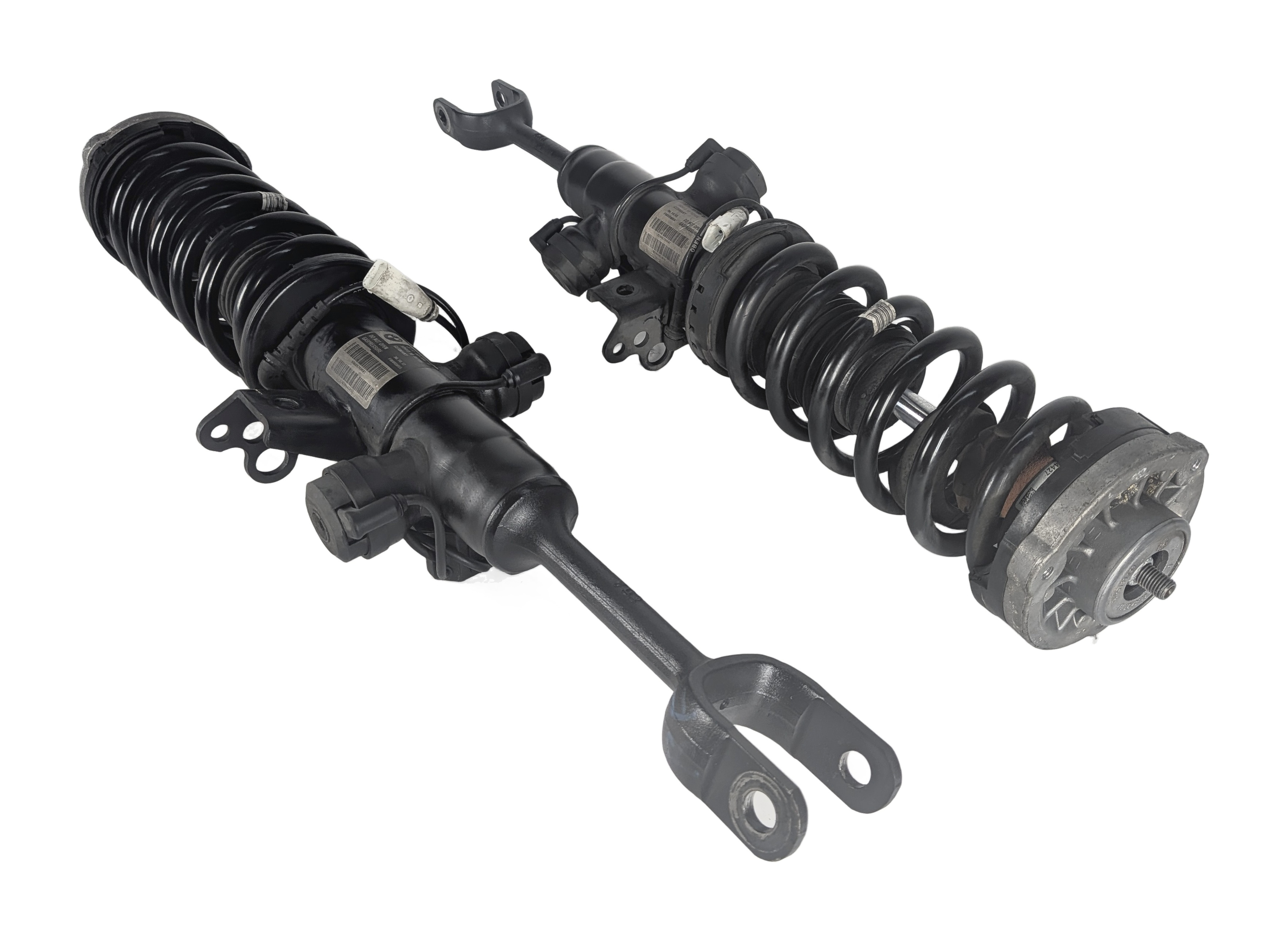 13-19 BMW 640i 650i F06) (GRAN COUPE) FRONT LEFT & RIGHT EDC SHOCK STRUT SET/2 — exact item pictured