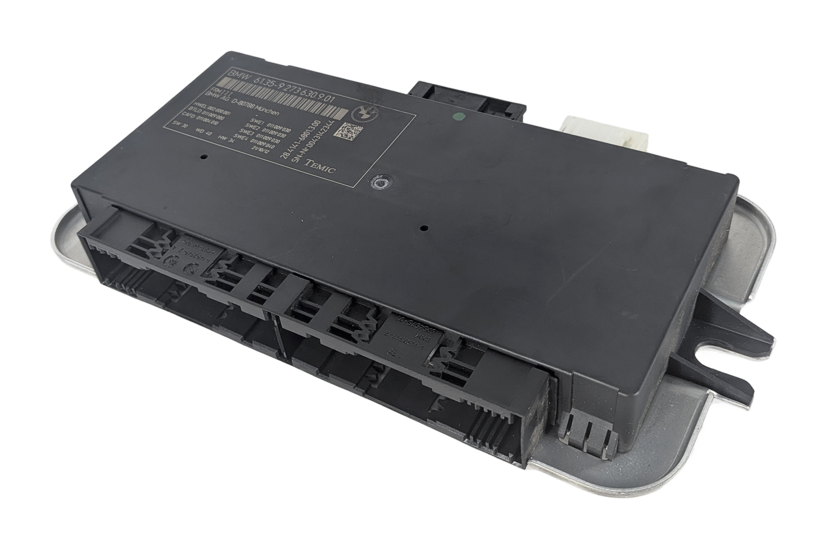 10-17 BMW 5 6 7 M5 X3 X4 (F06 F10 F12 F25 F26) FRM III BODY LIGHT CONTROL MODULE — exact item pictured
