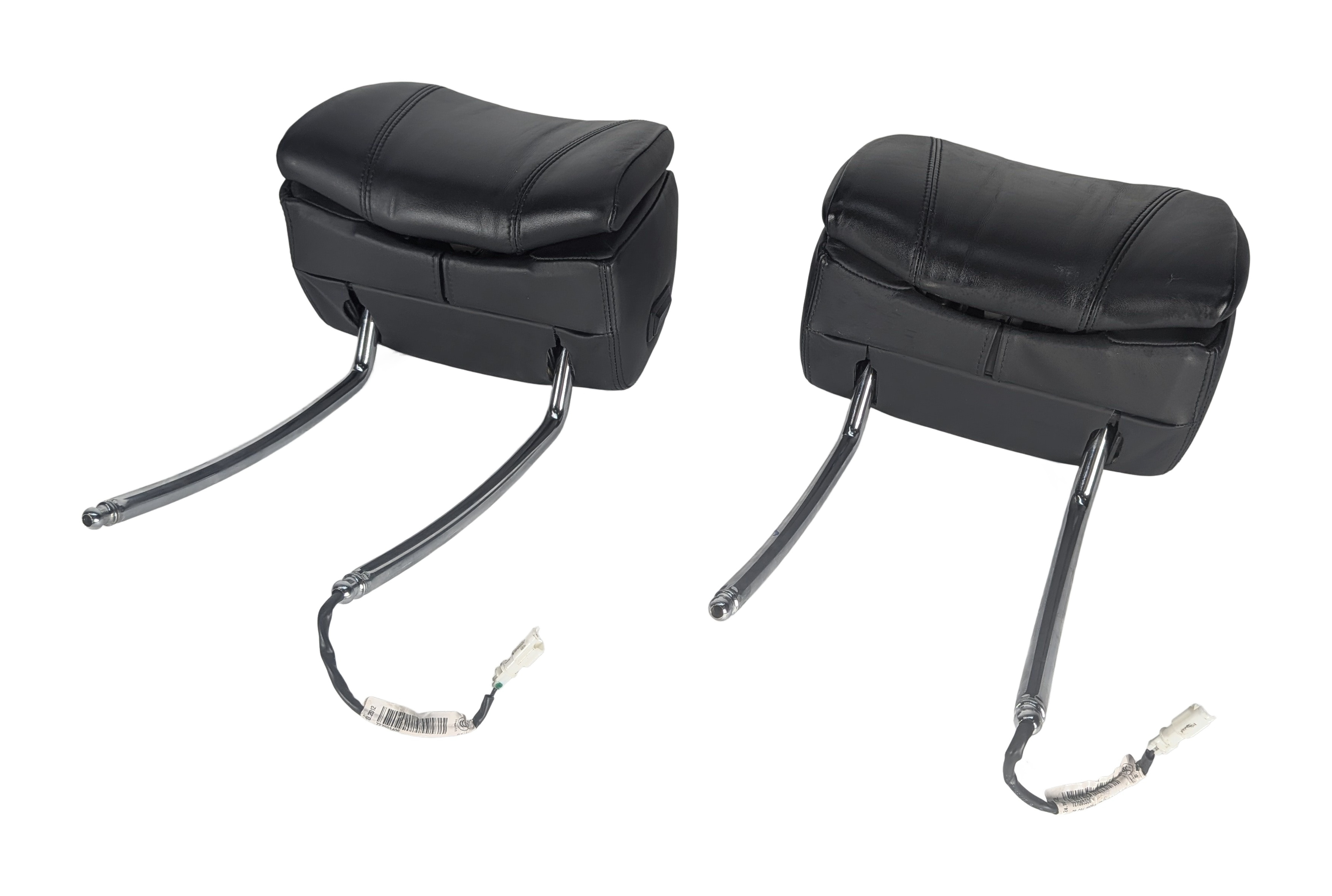 12-19 BMW 6 SERIES (F06 F12 F13) FRONT LEFT DRIVER SEAT HEADREST (BLACK LEATHER) — exact item pictured