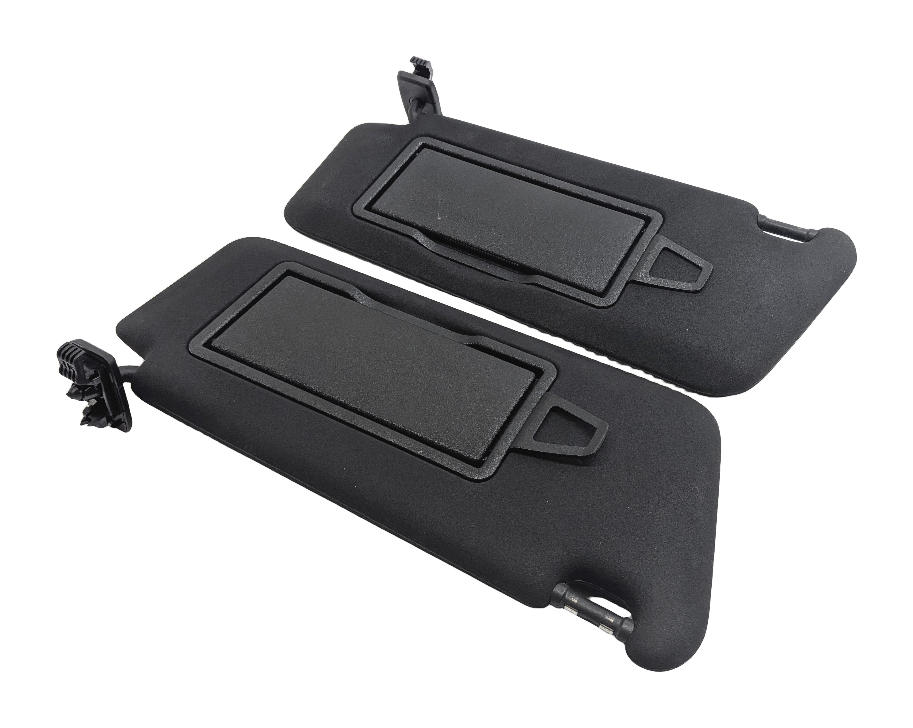 10-17 MERCEDES C250 C350 E350 E400 E550 (C204 C207) FRONT SUNVISOR SET-2 (Black) — exact item pictured