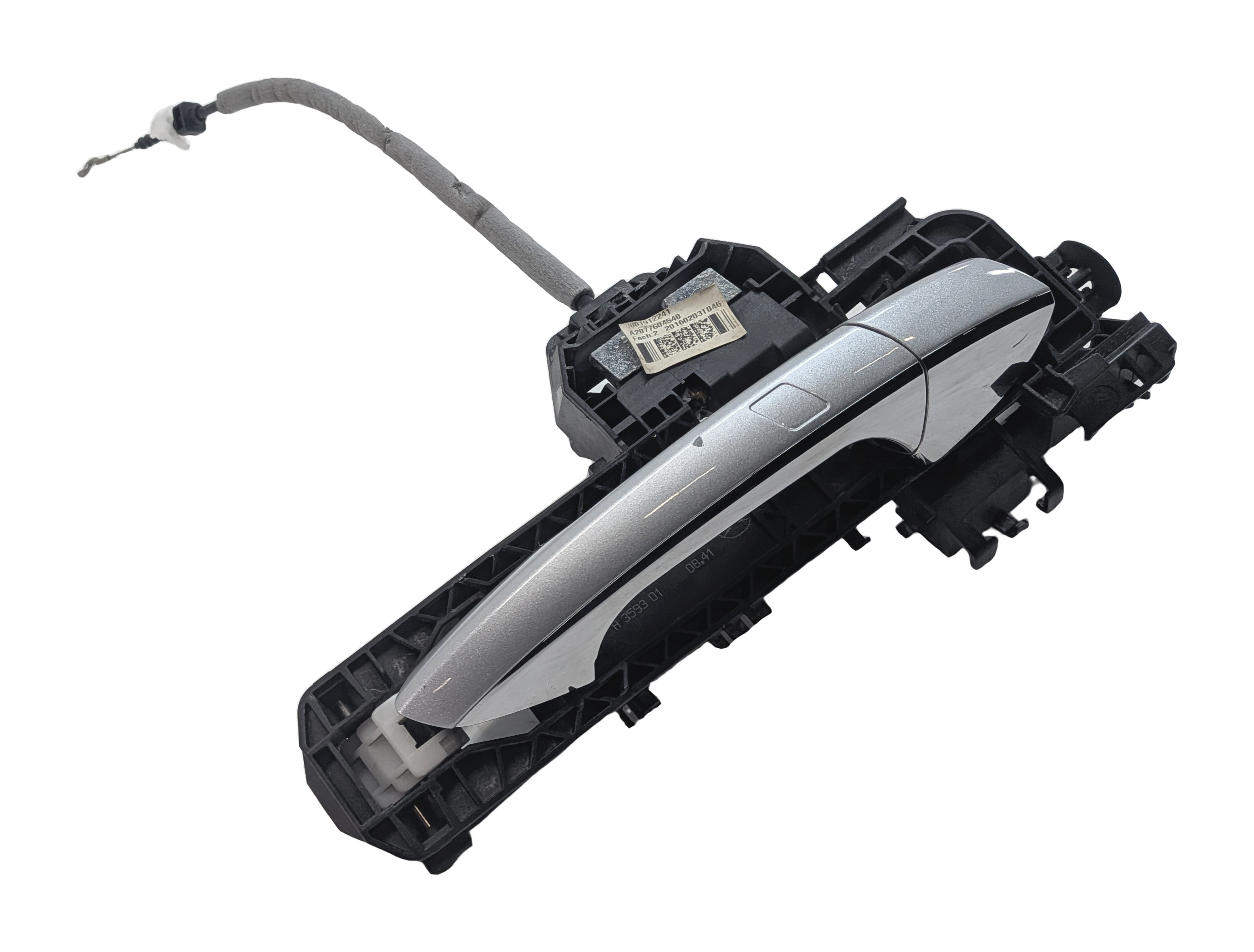 10-16 CLA E GLK A207 C207 C117 X204 RIGHT FRONT KEYLESS GO DOOR HANDLE (Silver) — exact item pictured