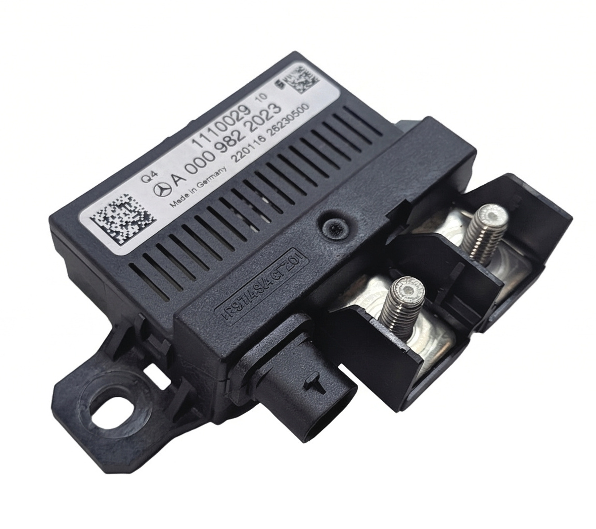 2016 MERCEDES E400 COUPE (C207) BACKUP BATTERY RELAY CONTROL MODULE COMPUTER — exact item pictured