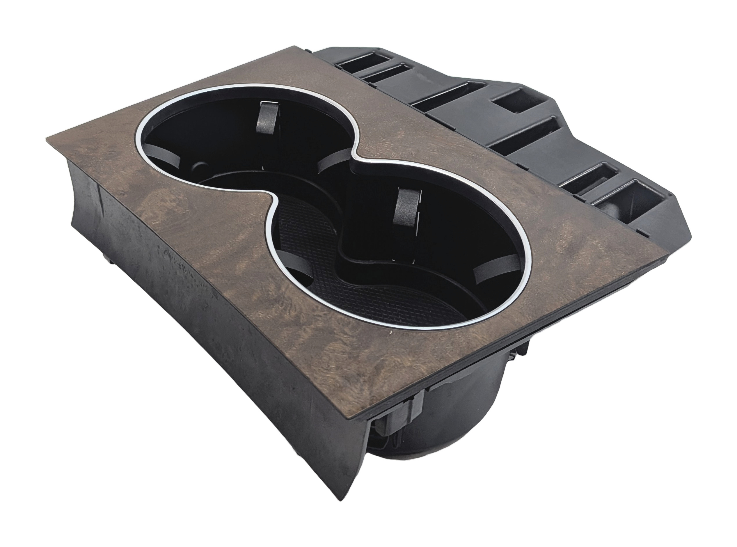 2016 MERCEDES E400 COUPE (C207) CENTER CONSOLE CUP HOLDER TRIM (Burred Walnut) — exact item pictured