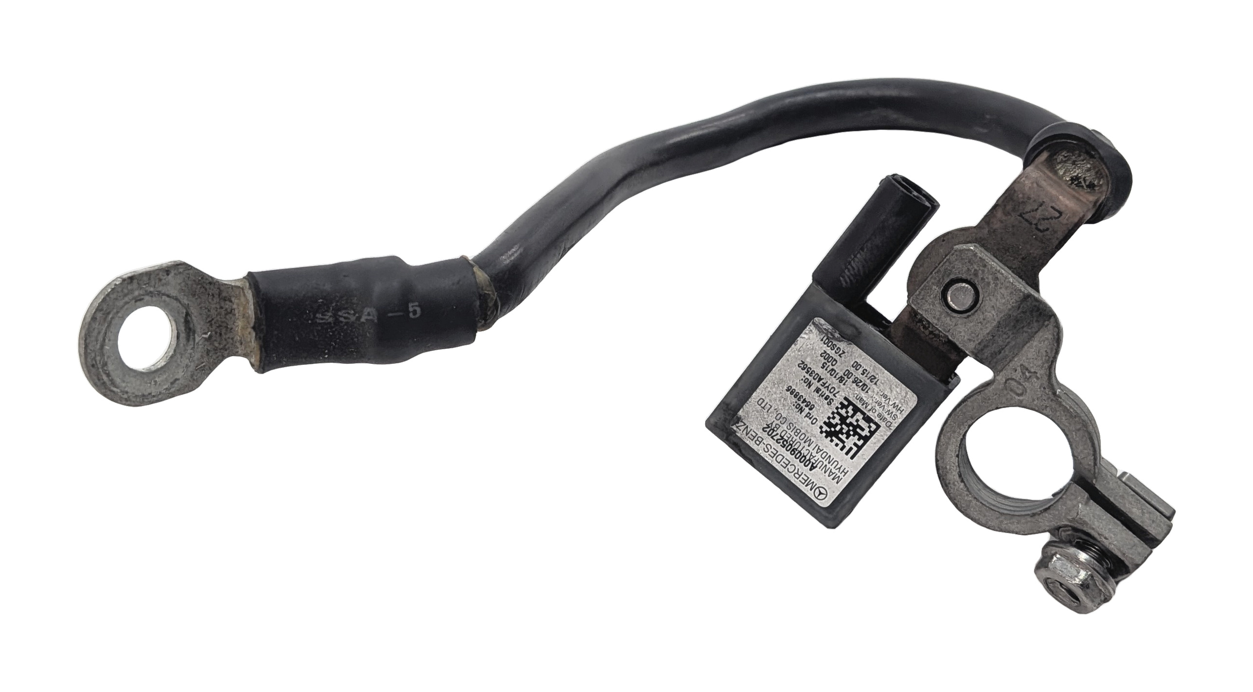 2016 MERCEDES E400 COUPE (C207) 3.0L NEGATIVE GROUND BATTERY CABLE w/IBS SENSOR — exact item pictured