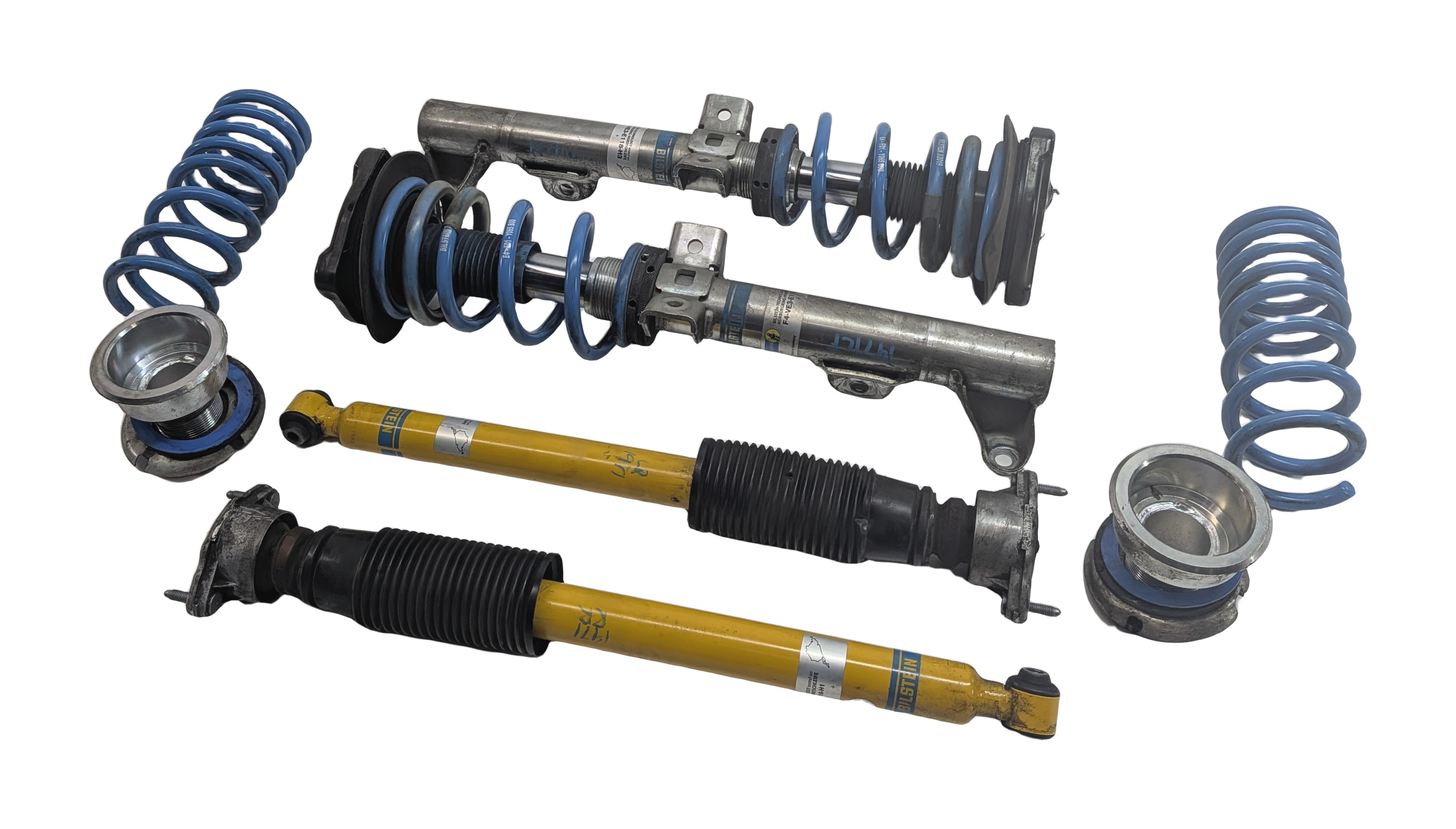 2016 MERCEDES E400 COUPE (C207) BILSTEIN SHOCK STRUT SET/8 w/REAR COIL SPRINGS — exact item pictured