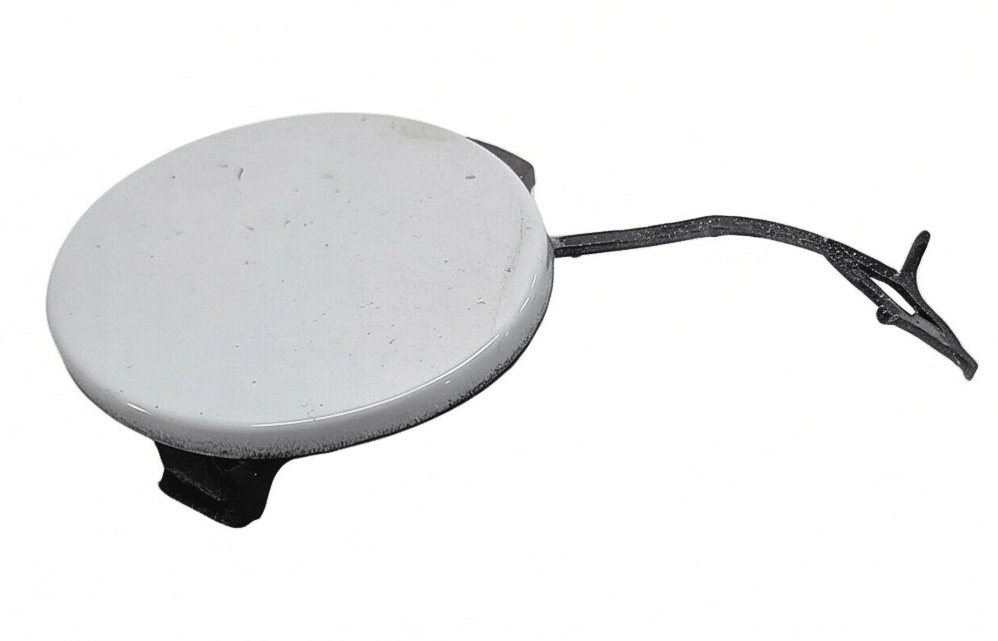 2014 AUDI A5 (B8 8T) FRONT BUMPER TOW HOOK EYE COVER CAP DOOR (White) — exact item pictured