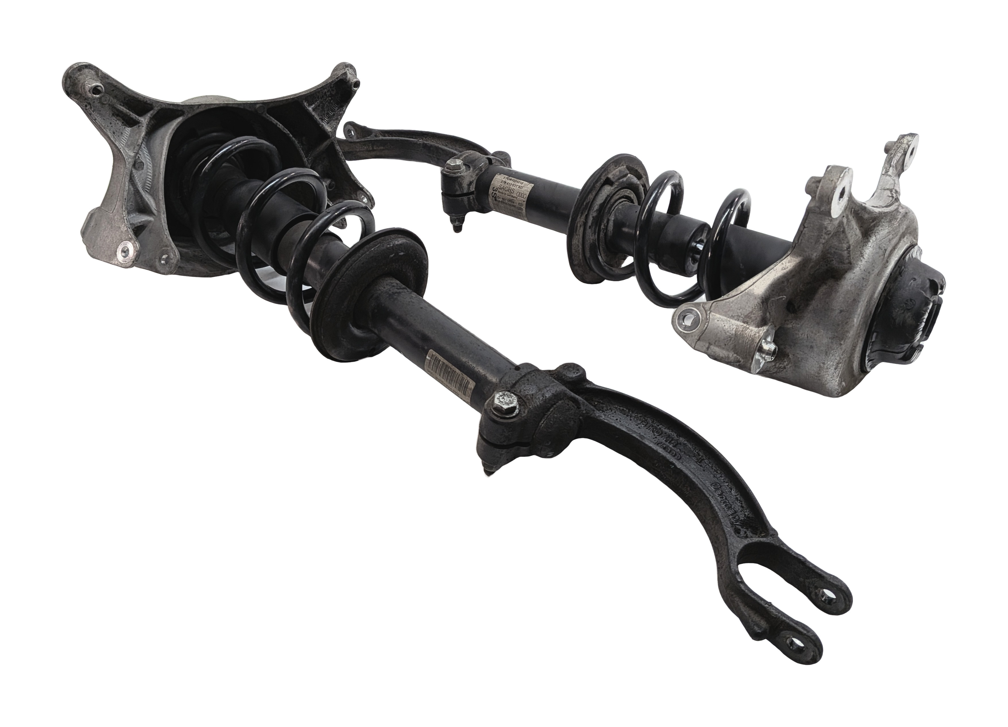 08-17 AUDI A4 S4 A5 S5 (B8 8K 8T) FRONT STANDARD SUSPENSION SHOCK STRUT SET-2 — exact item pictured