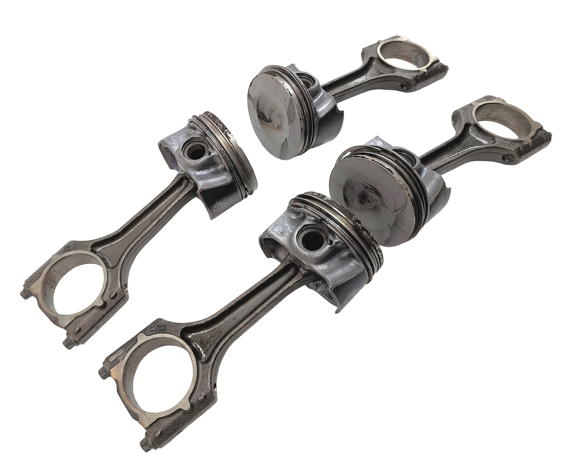 11-18 VW AUDI - A3 A4 A5 A6 Q5 TT BEETLE JETTA TIGUAN 2.0L TURBO PISTON SET/4 — exact item pictured