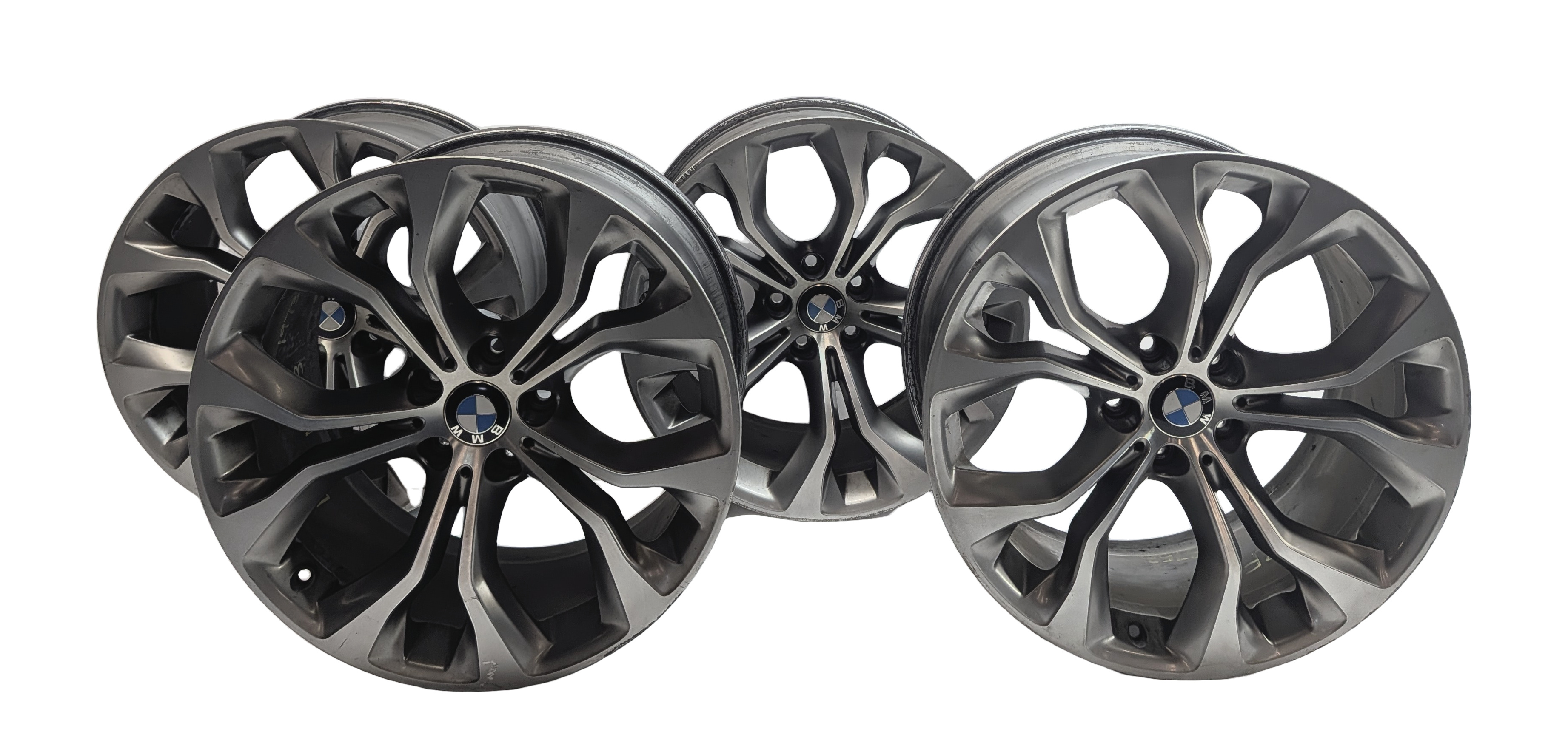 14-19 BMW X5 X6 F15 F16 FRONT 20X10 & REAR 20X11 5 Y-SPOKE WHEEL RIM SET/4 — exact item pictured
