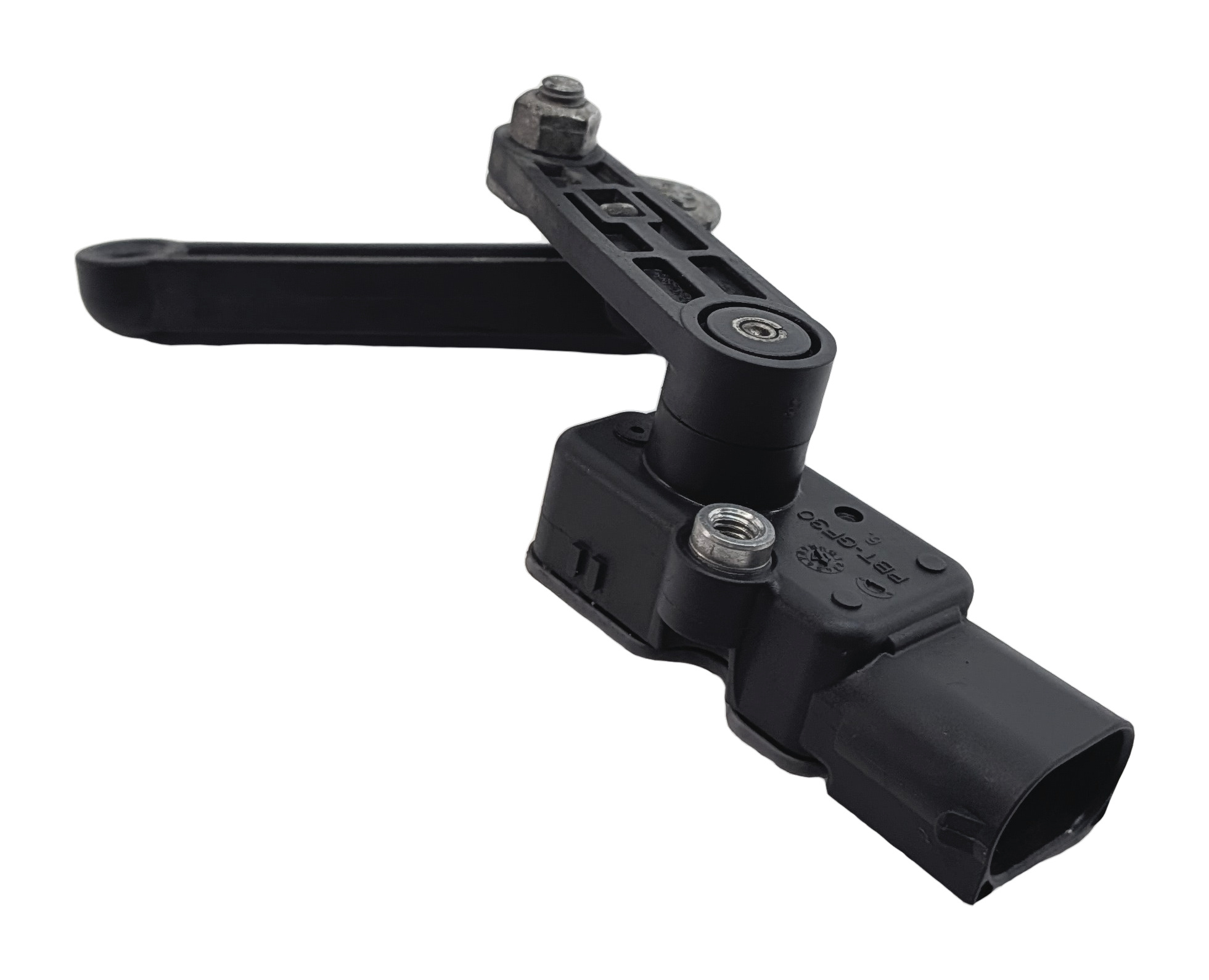 2017 BMW X5 (F15) FRONT LEFT DRIVER RIDE HEIGHT LEVEL SENSOR w/ LINKAGE ARM — exact item pictured