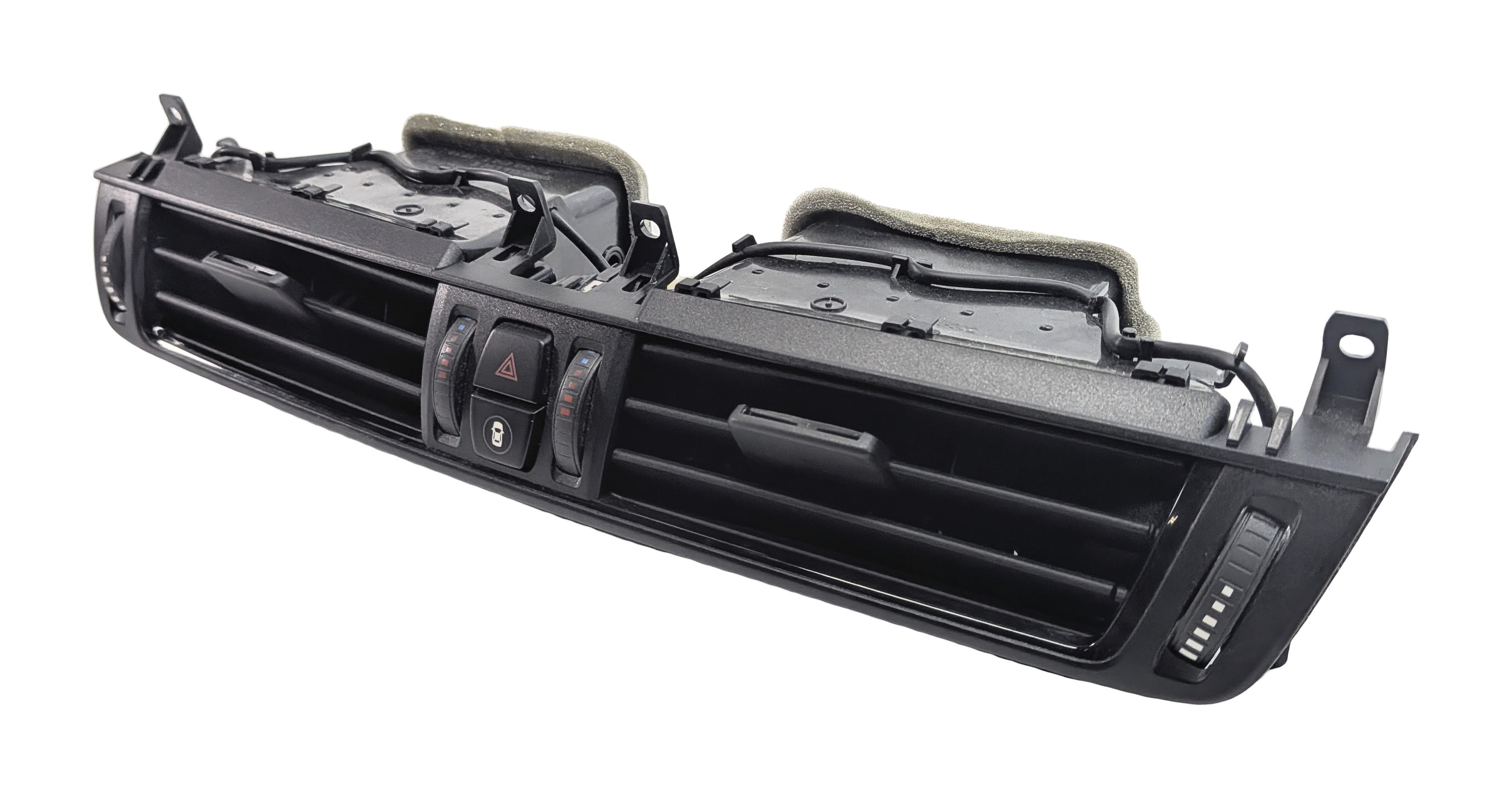 2017 BMW X5 (F15) CENTER DASH HEAT AIR AC VENT w/ HAZARD SWITCH (Black) — exact item pictured