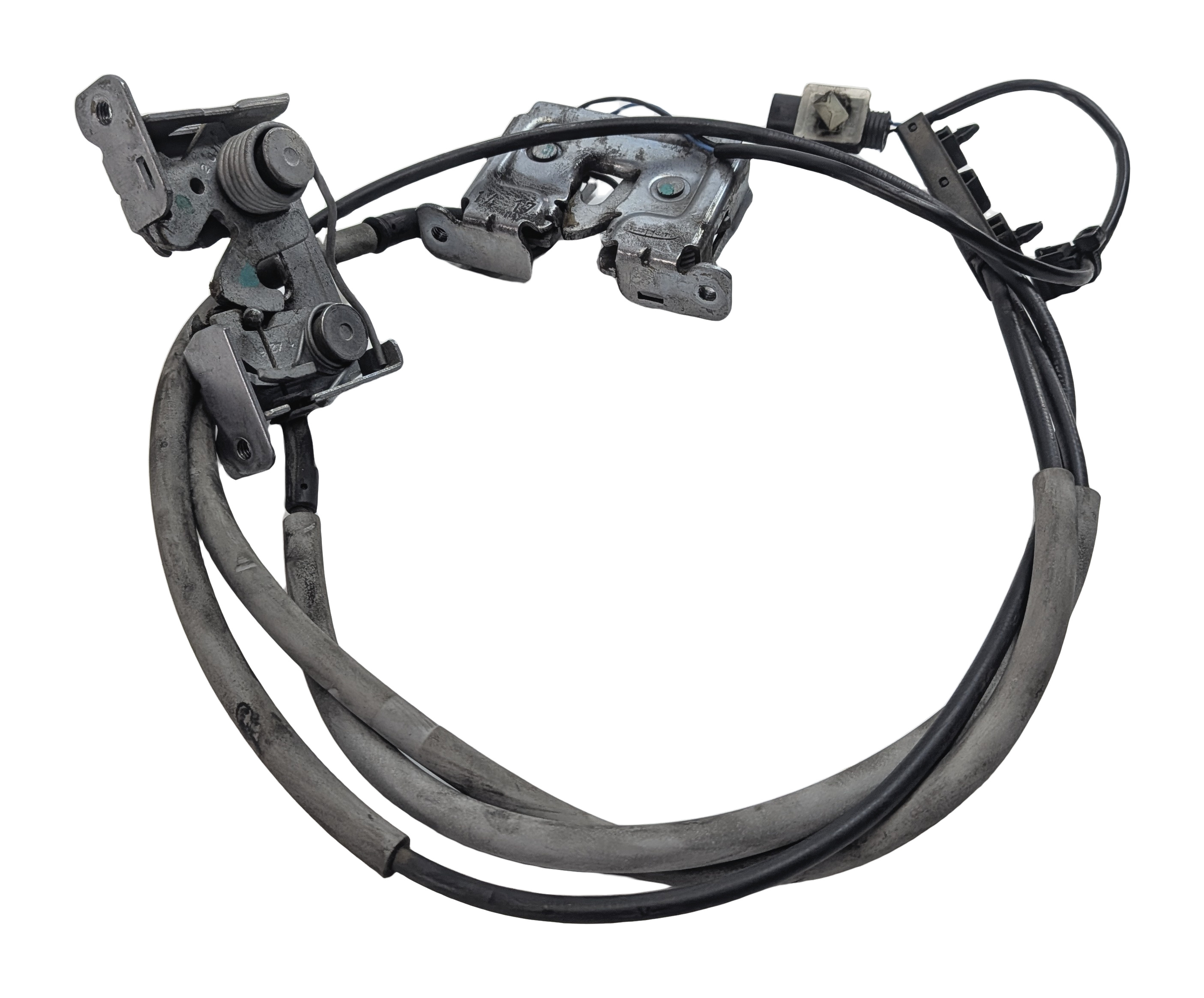 2017 BMW X5 (F15) FRONT LEFT/RIGHT HOOD LID LOCK LATCH SET/2 w/ BOWDEN CABLES — exact item pictured
