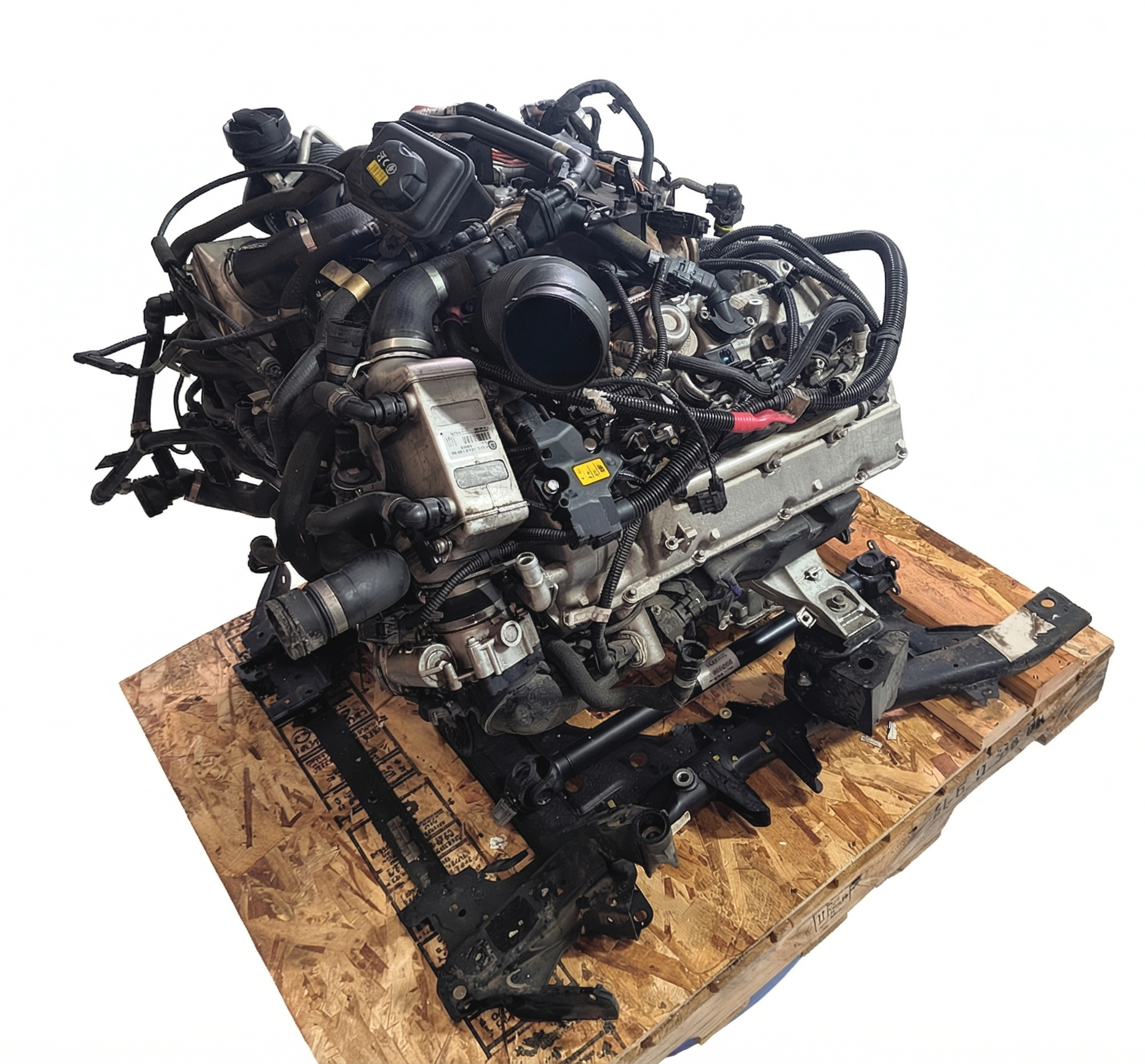 16-19 BMW X5 X6 (F15 F16) 4.4L N63 TWIN TURBO ENGINE ASSEMBLY VIDEO (97k) — exact item pictured