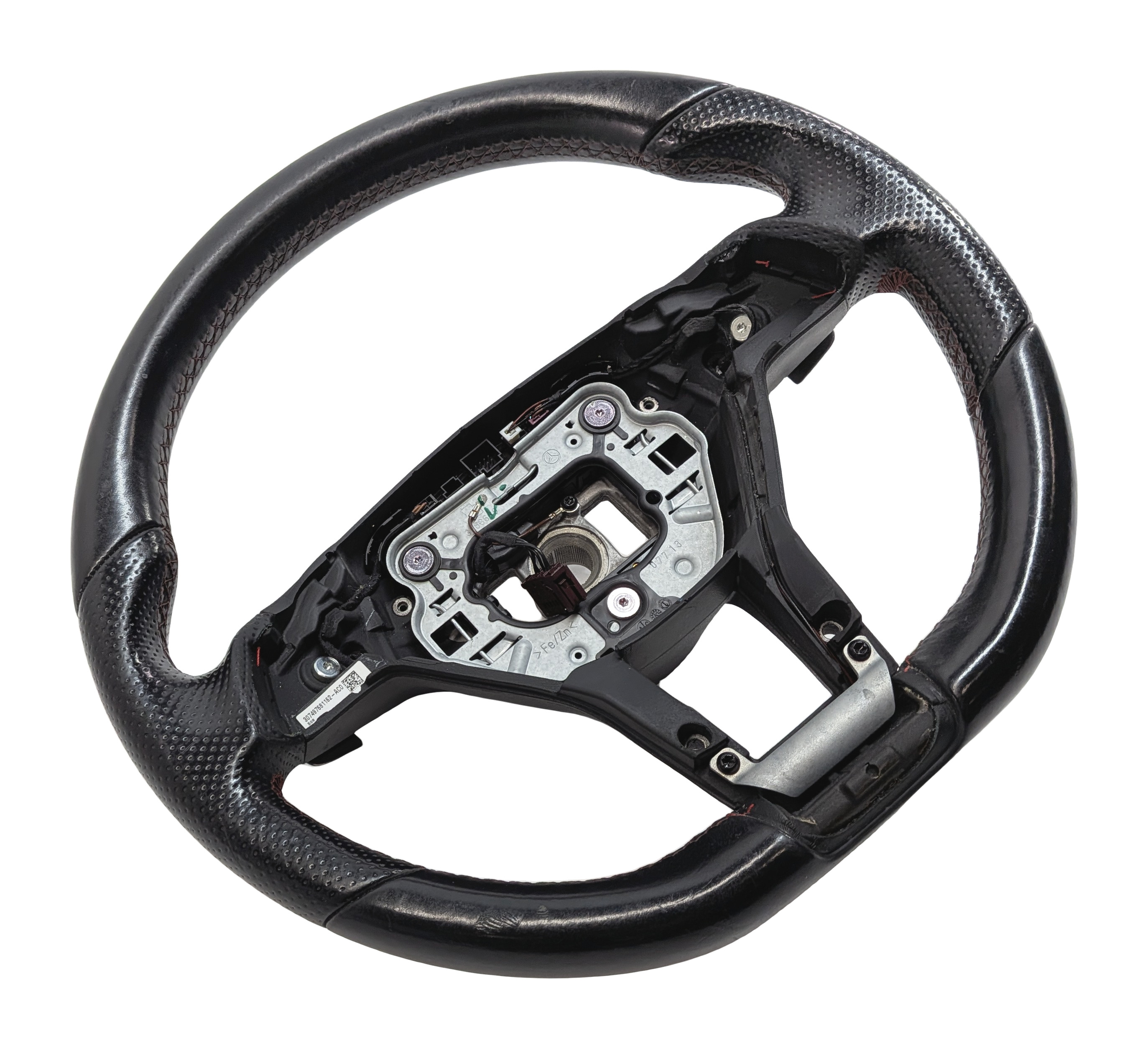 13-15 MERCEDES C300 C350 C63 AMG E350 STEERING WHEEL w/PADDLES LANE KEEP (Black) — exact item pictured