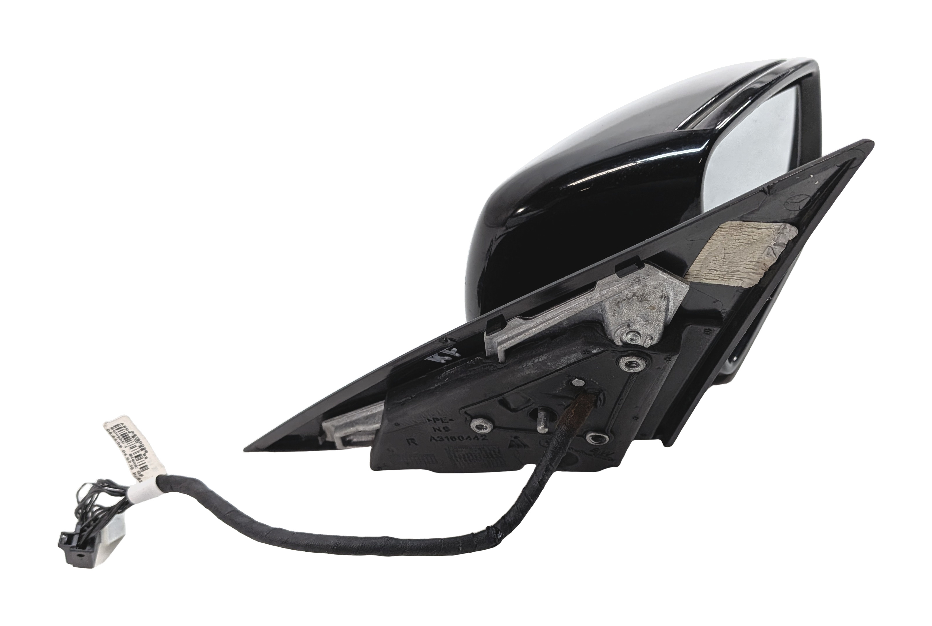 12-15 MERCEDES C CLASS W204 RIGHT HEATED MEMORY AUTODIM BLIND DOOR MIRROR(Black) — exact item pictured