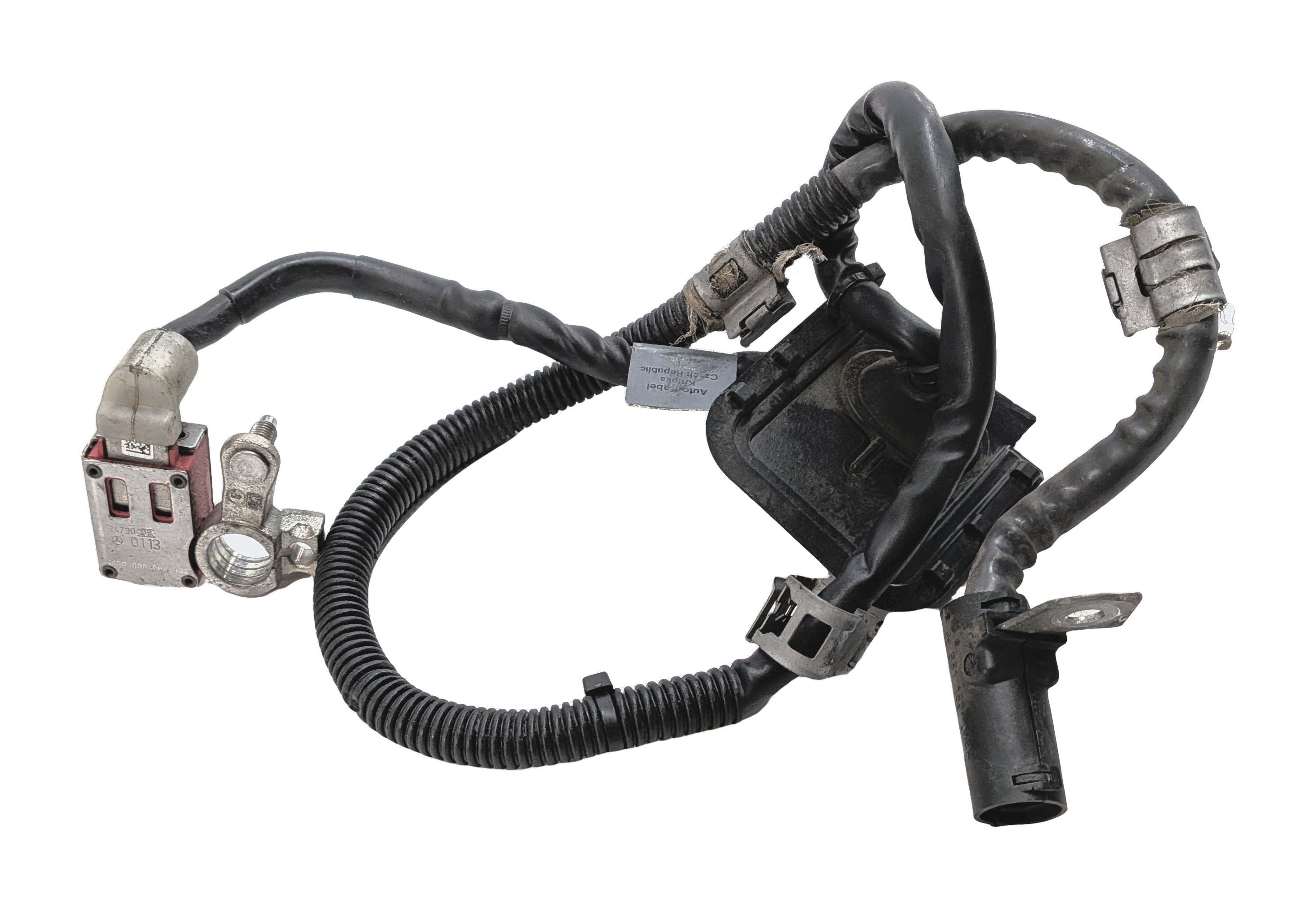 2014 MERCEDES C350 COUPE (W204) 3.5L BATTERY CABLE w/ IBS INTELLIGENT SENSOR — exact item pictured
