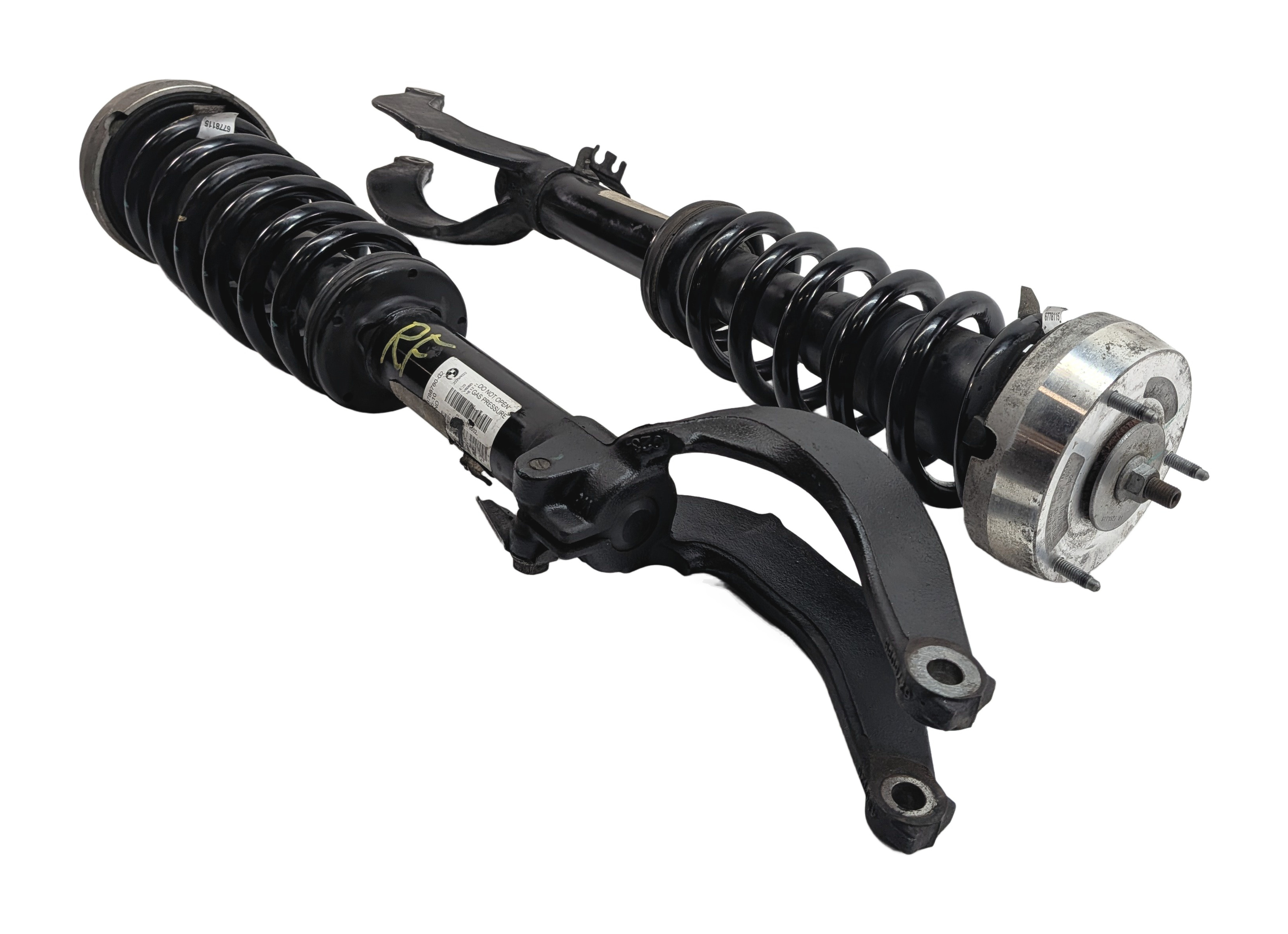 2007-2013 BMW X5 (E70) FRONT LEFT & RIGHT STANDARD SUSPENSION SHOCK STRUT SET — exact item pictured