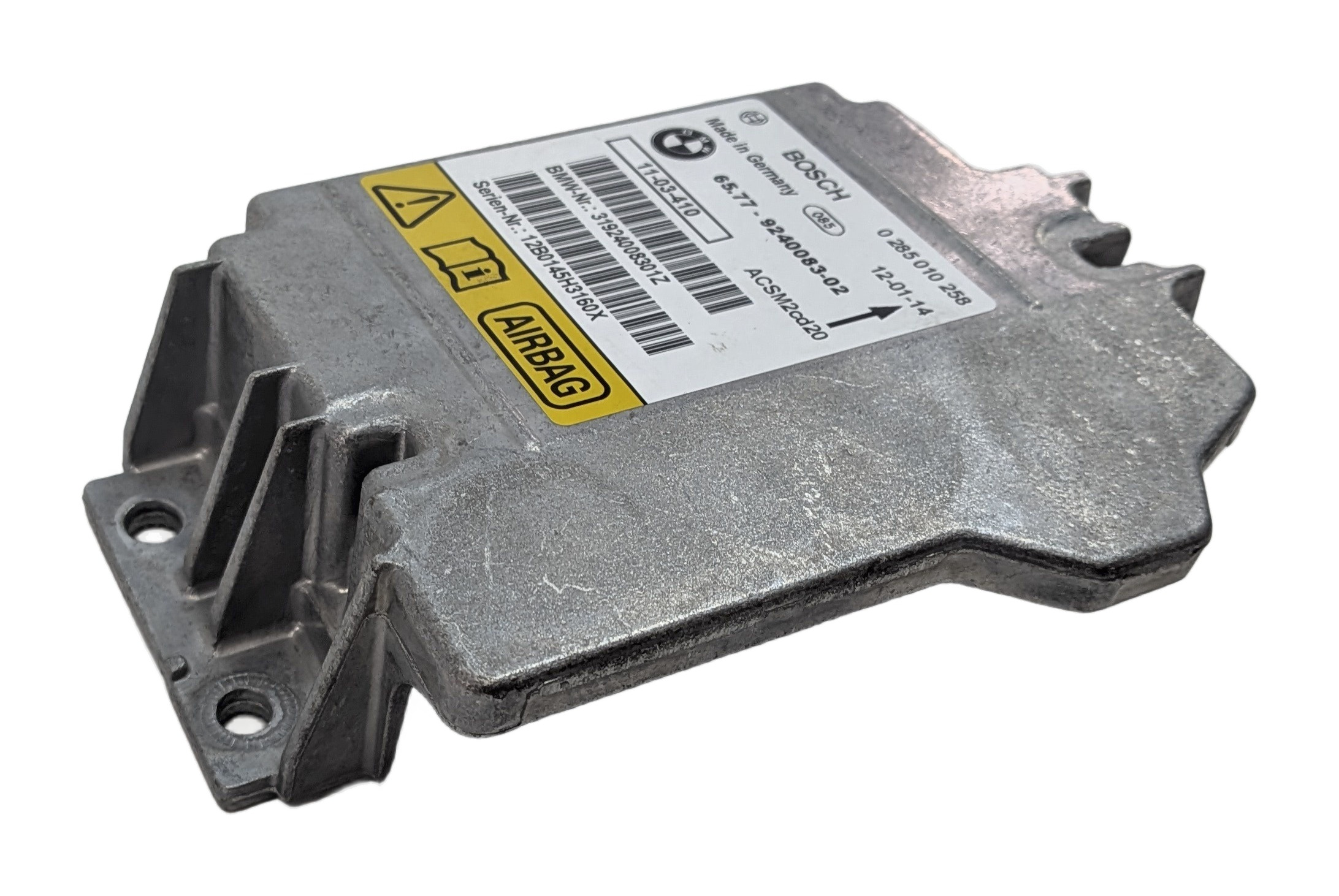 07-14 BMW 128i 135i X1 X5 X5M X6 X6M (E84 E87 E70 E71) SRS BAG CONTROL MODULE — exact item pictured