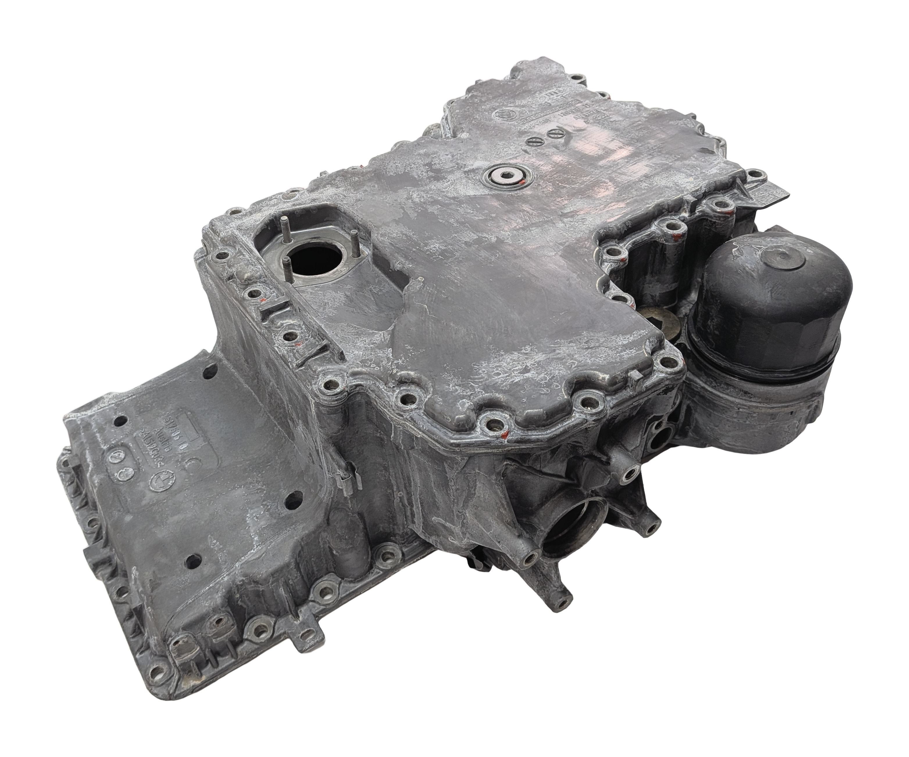 2008-2017 BMW X5 X5M X6 X6M (E70 E71 E72) 4.4L N63 S63 ENGINE LOWER OIL PAN — exact item pictured