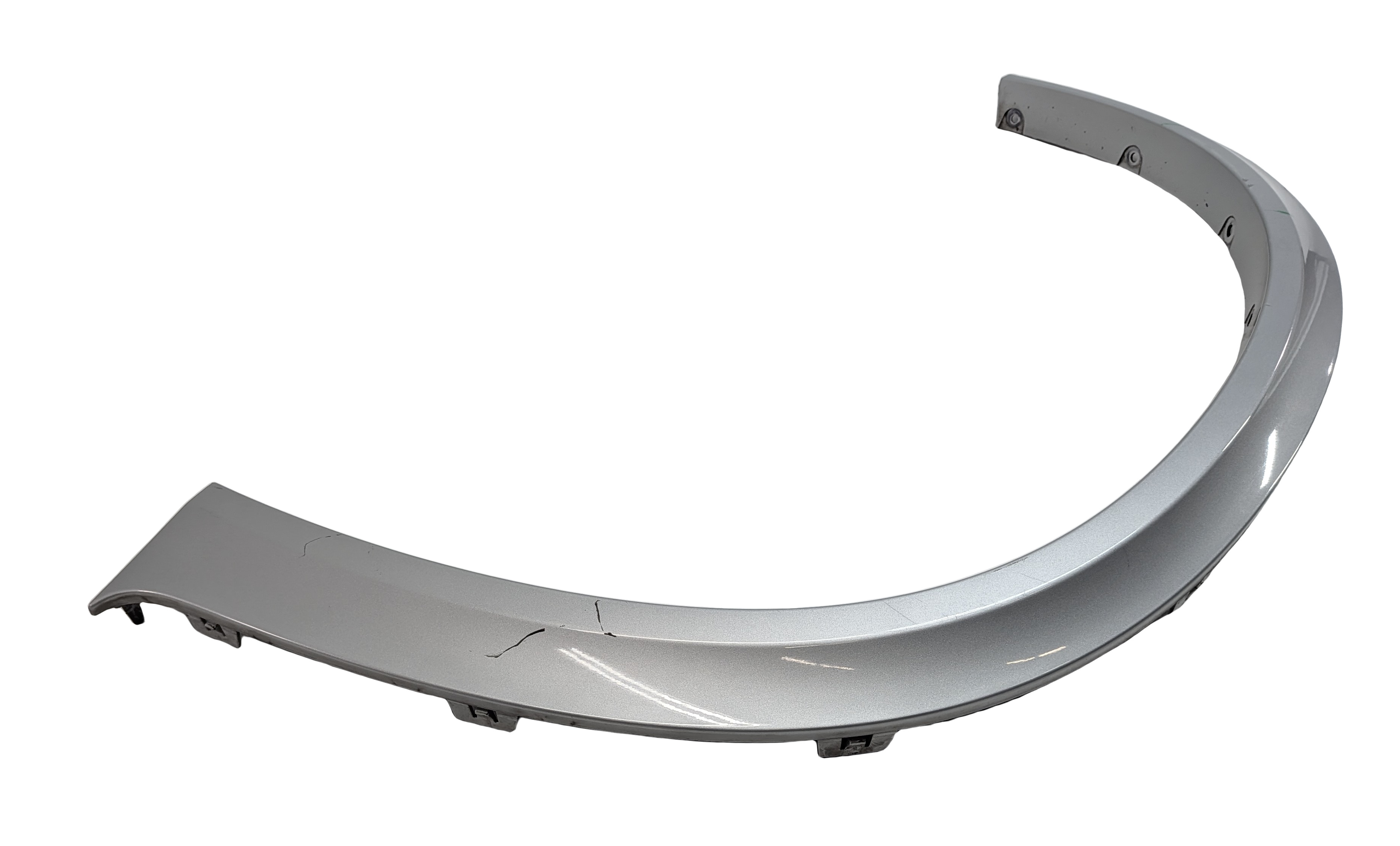 2012 BMW X5 (E70) REAR FENDER WHEEL ARCH OPENING MOLDING TRIM SILVER — exact item pictured