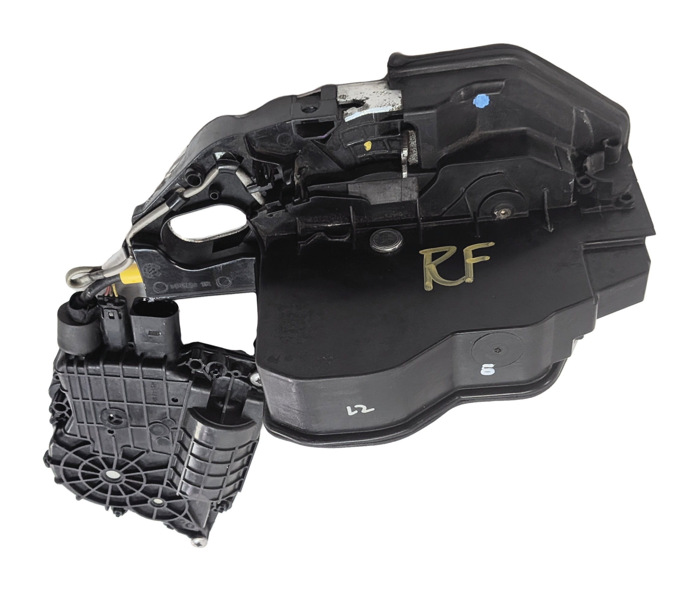 08-14 BMW X5 X6 (E70 E71 E72) FRONT RIGHT PASSENGER SOFT CLOSE DOOR LOCK LATCH — exact item pictured