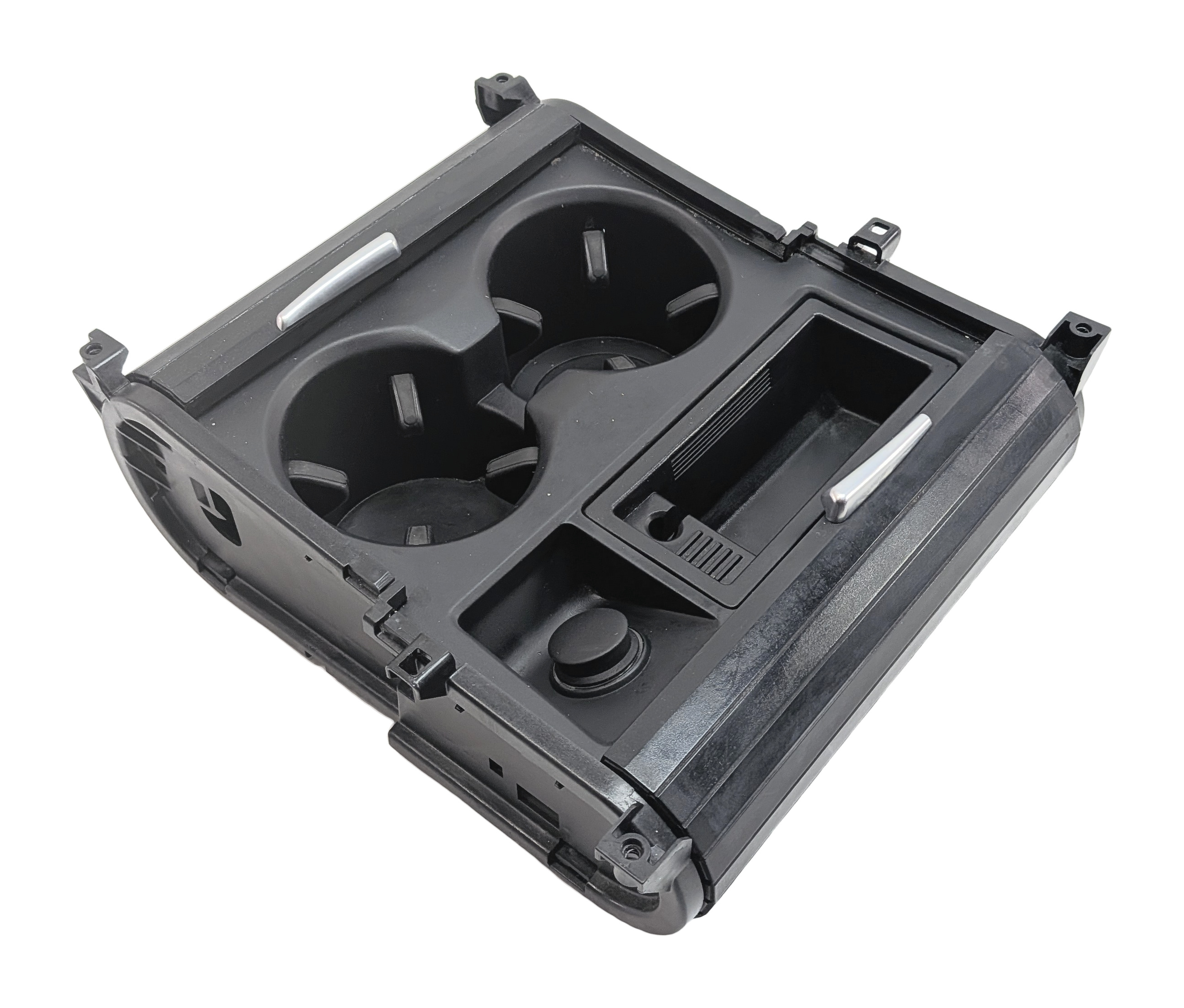 2012 BMW X5 (E70) FRONT CENTER CONSOLE CUP HOLDER w/ ASHTRAY 12V SOCKET — exact item pictured