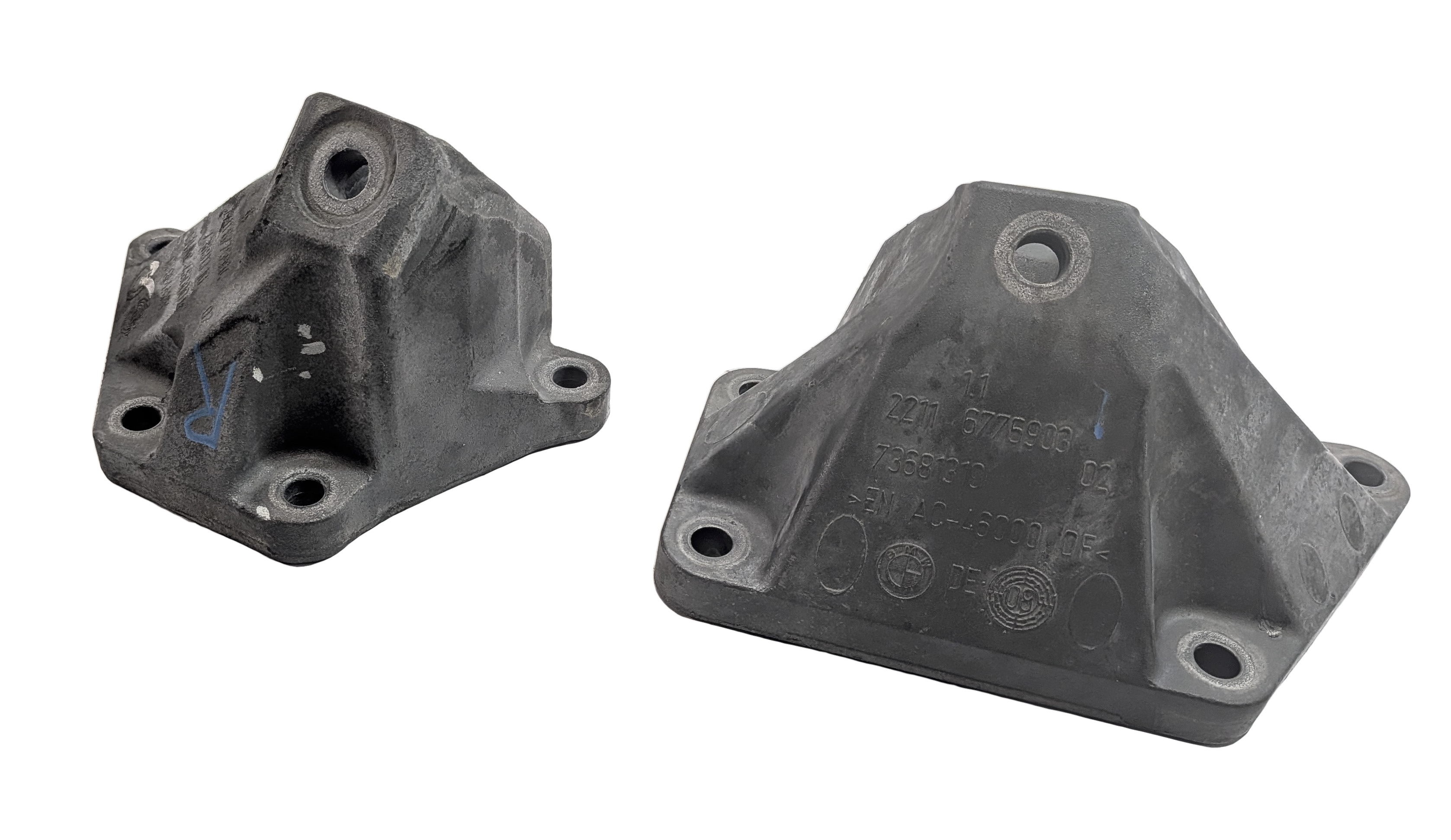 2013 BMW 650I F06 4.4L N63 ENGINE LEFT/RIGHT MOTOR SUPPORT MOUNT SET/2 — exact item pictured