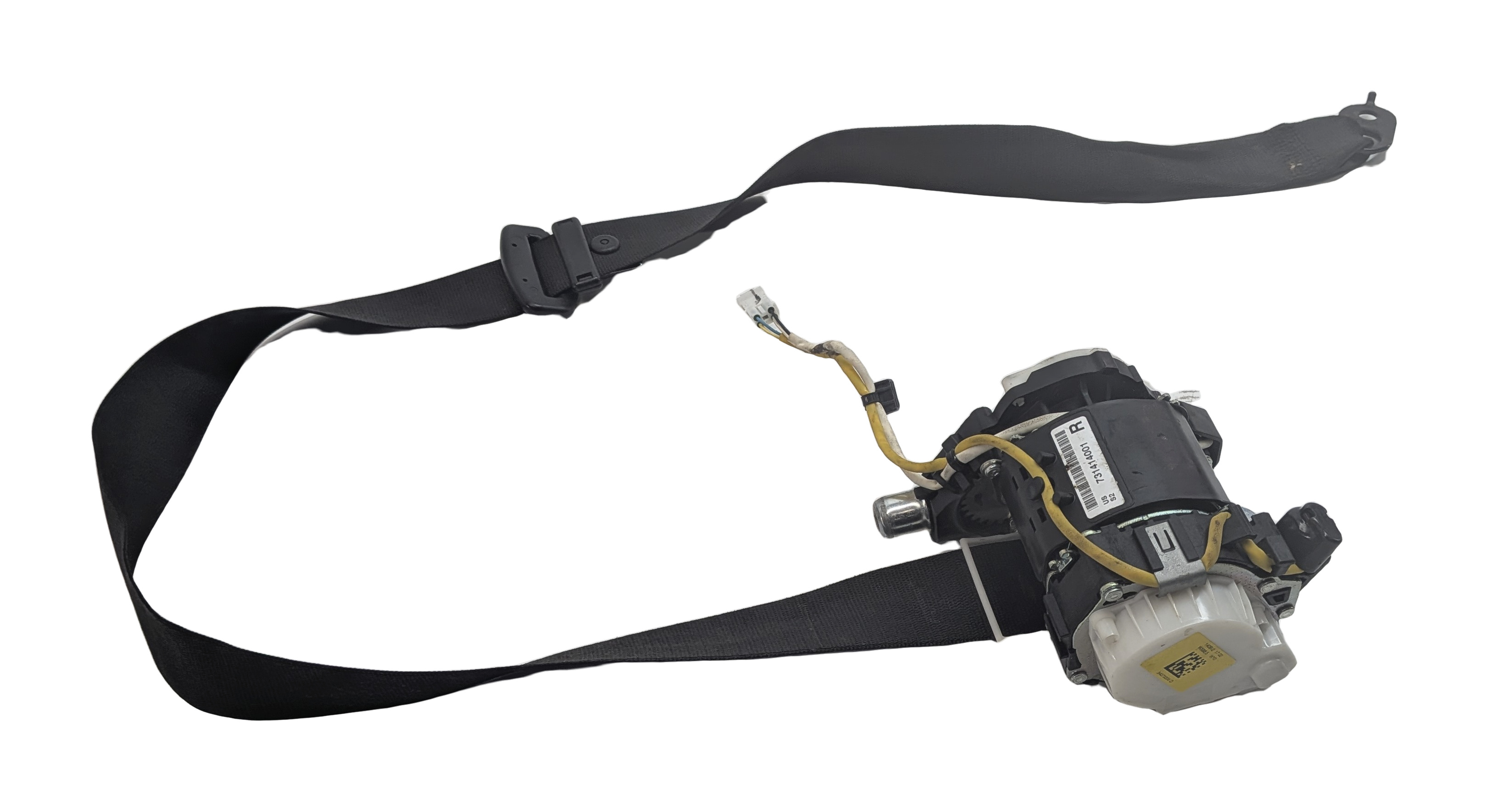 12-14 BMW 6 M6 (F06 F12 F13) RIGHT FRONT PASSENGER SEATBELT RETRACTOR (Black) — exact item pictured