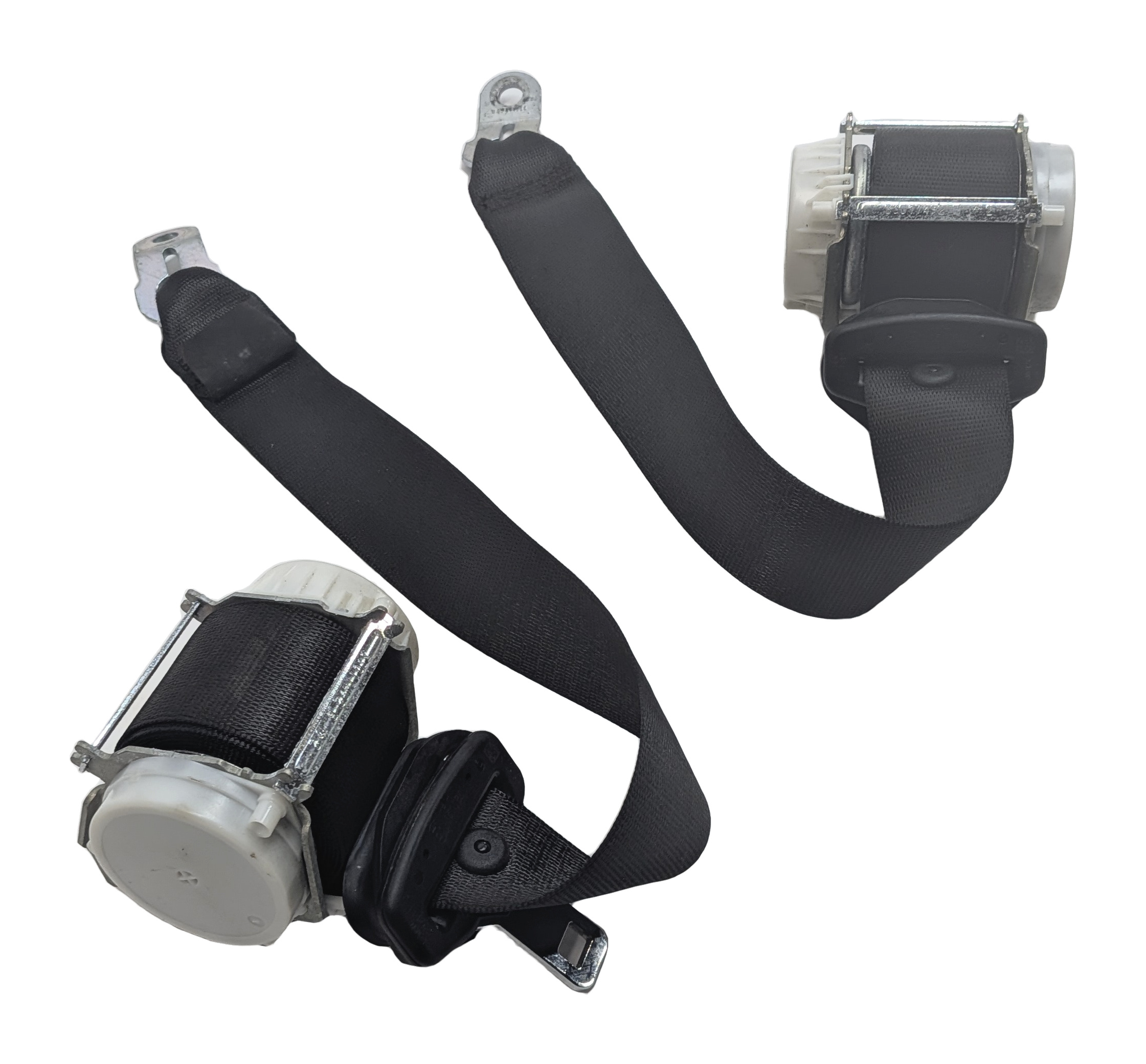 2013 BMW 650I (F06) REAR SEAT SEATBELT RETRACTOR SET/2 (Black) — exact item pictured