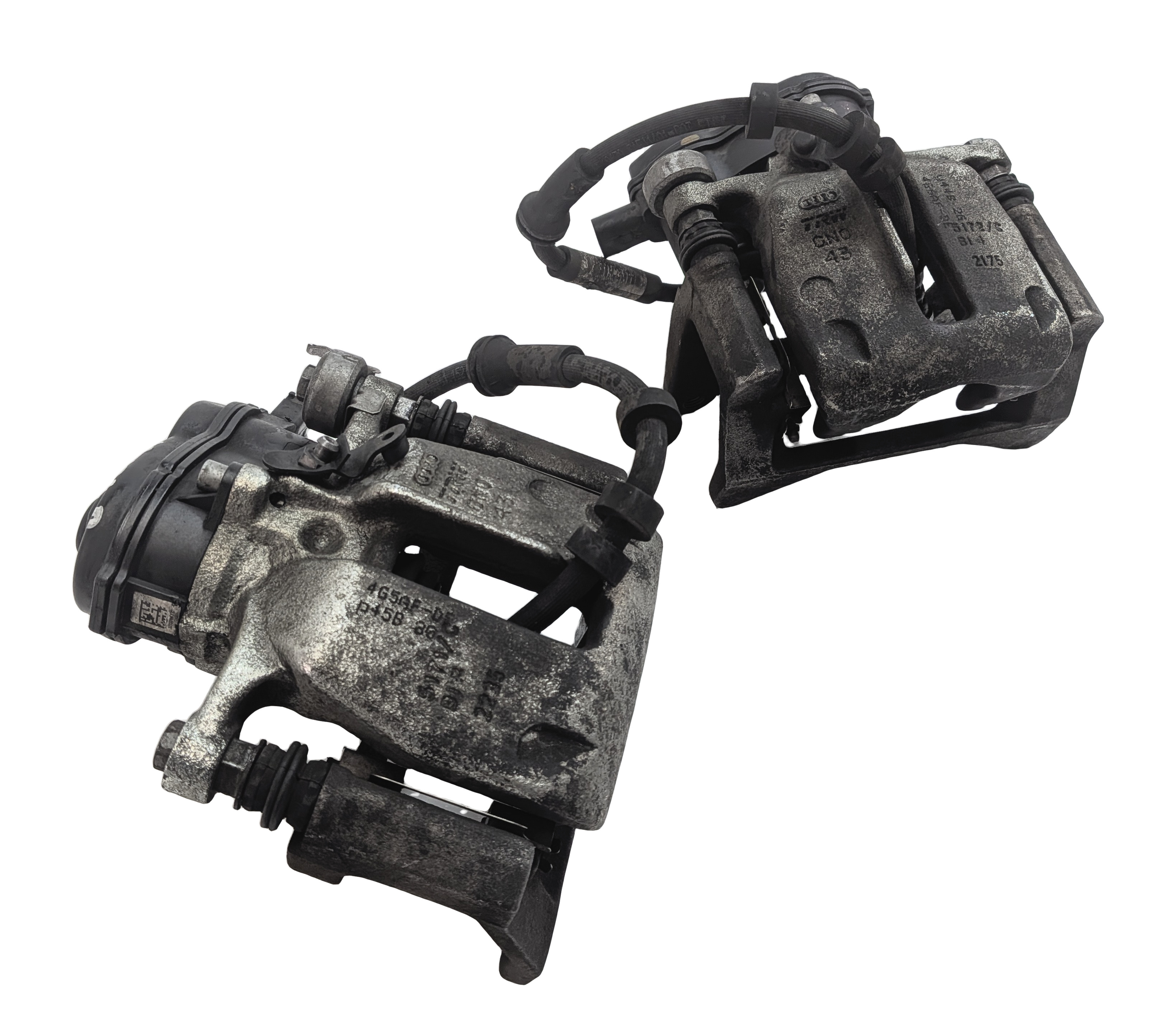 12-17 AUDI A6 A7 (C7) REAR LEFT & RIGHT DISC BRAKE CALIPER SET/2 (330mm ROTOR) — exact item pictured