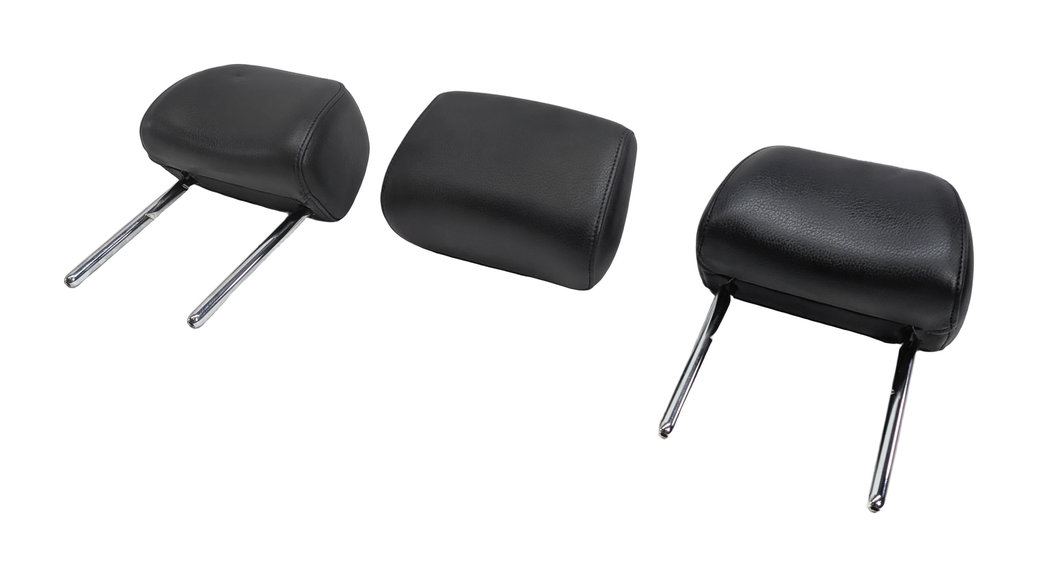 2012-2018 AUDI A6 A7 S6 S7 RS7 (C7 4G8) REAR SEAT HEADREST HEAD REST SET (BLACK) — exact item pictured
