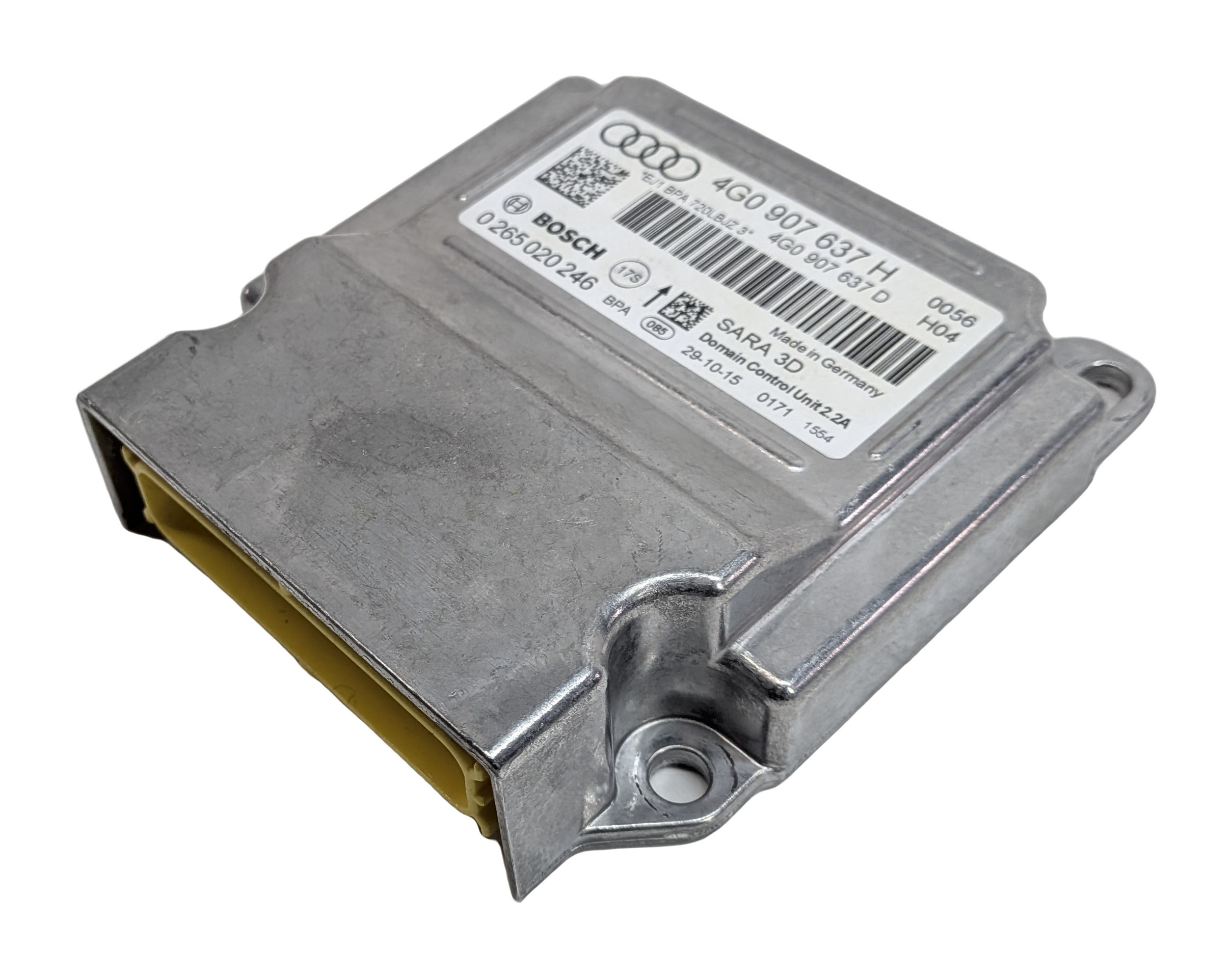 2016 AUDI A6 (C7 4G) YAW RATE TURN STABILITY ESP CONTROL SENSOR MODULE — exact item pictured
