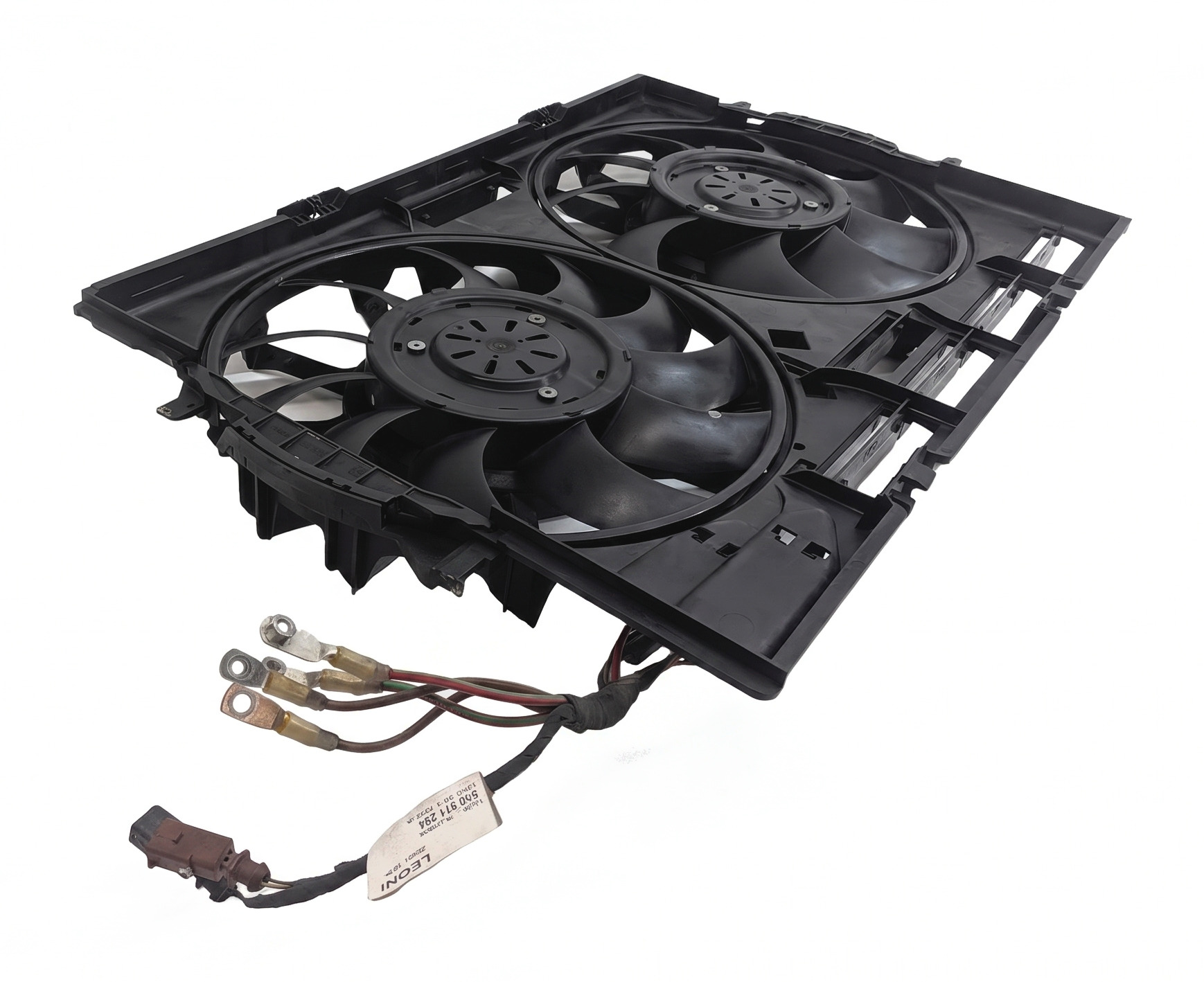 2011-2014 AUDI A8 (D4 4H) 4.2L / 6.3L ENGINE - RADIATOR COOLING FAN & SHROUD — exact item pictured