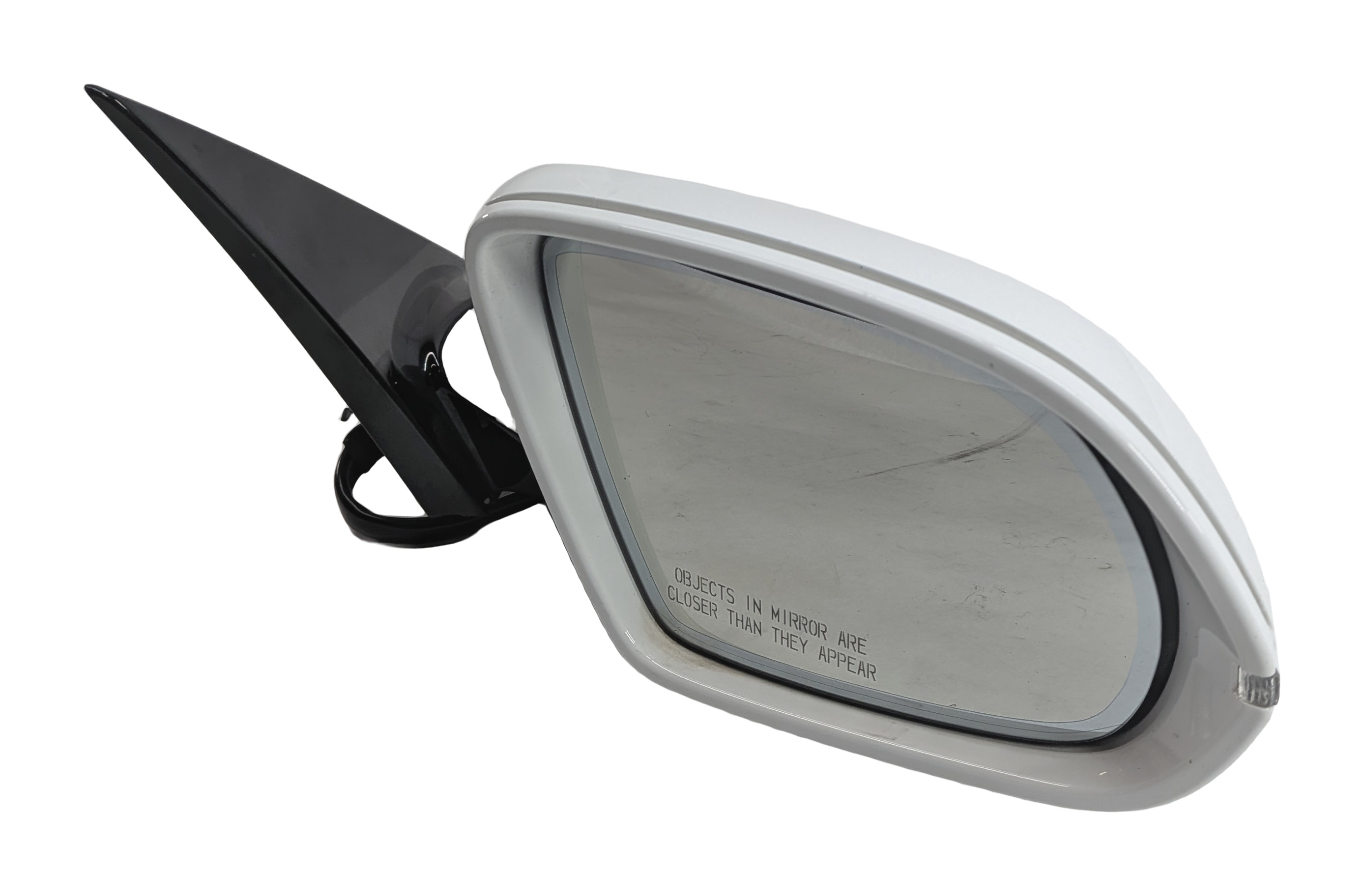2011-2014 AUDI A8 S8 D4 4H RIGHT MIRROR w/HEAT PFOLD AUTODIM BLIND SPOT (White) — exact item pictured