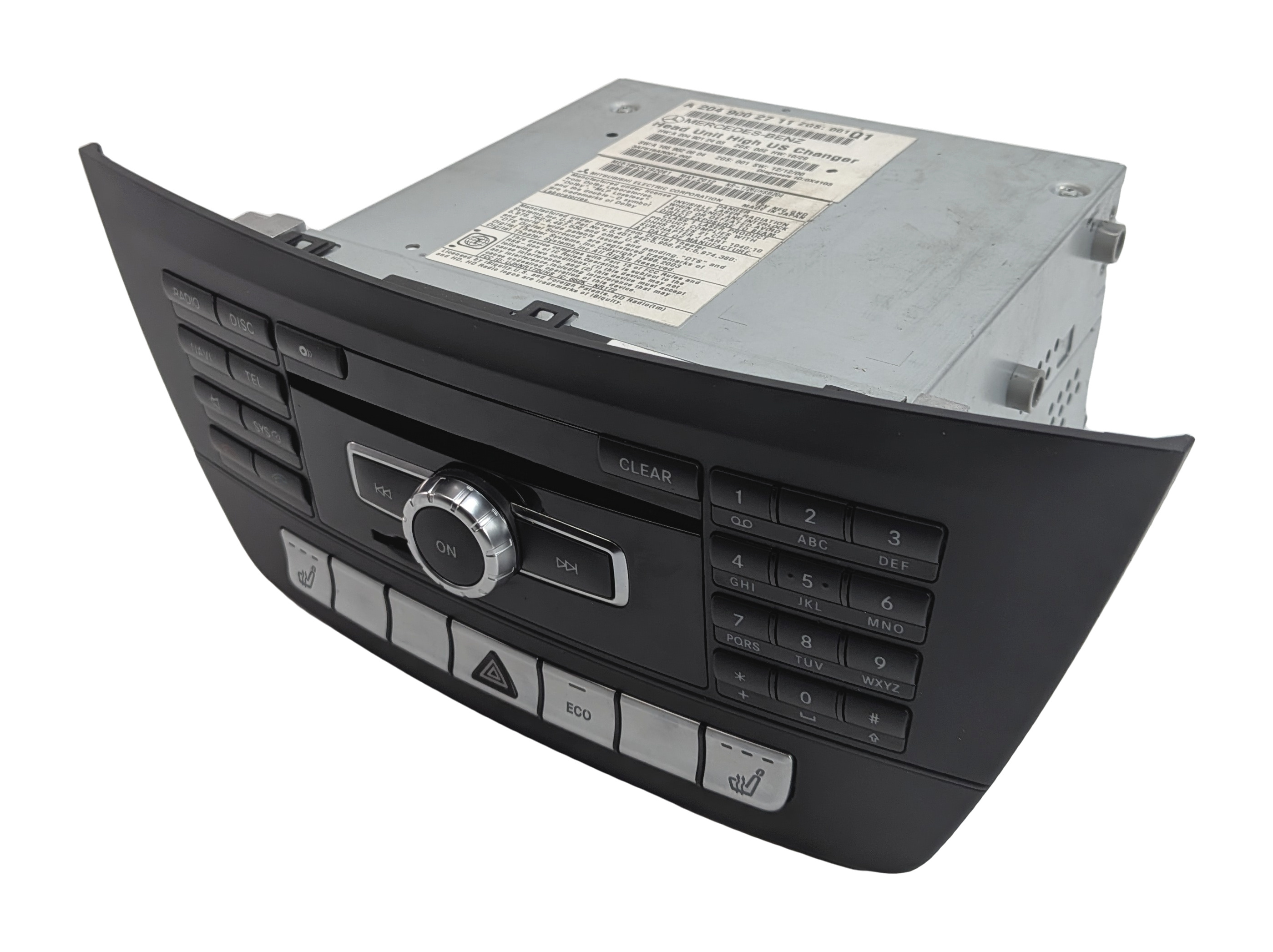 2013 MERCEDES C-CLASS (W204) AM/FM RADIO STEREO NAVIGATION CD RECEIVER HEAD UNIT — exact item pictured
