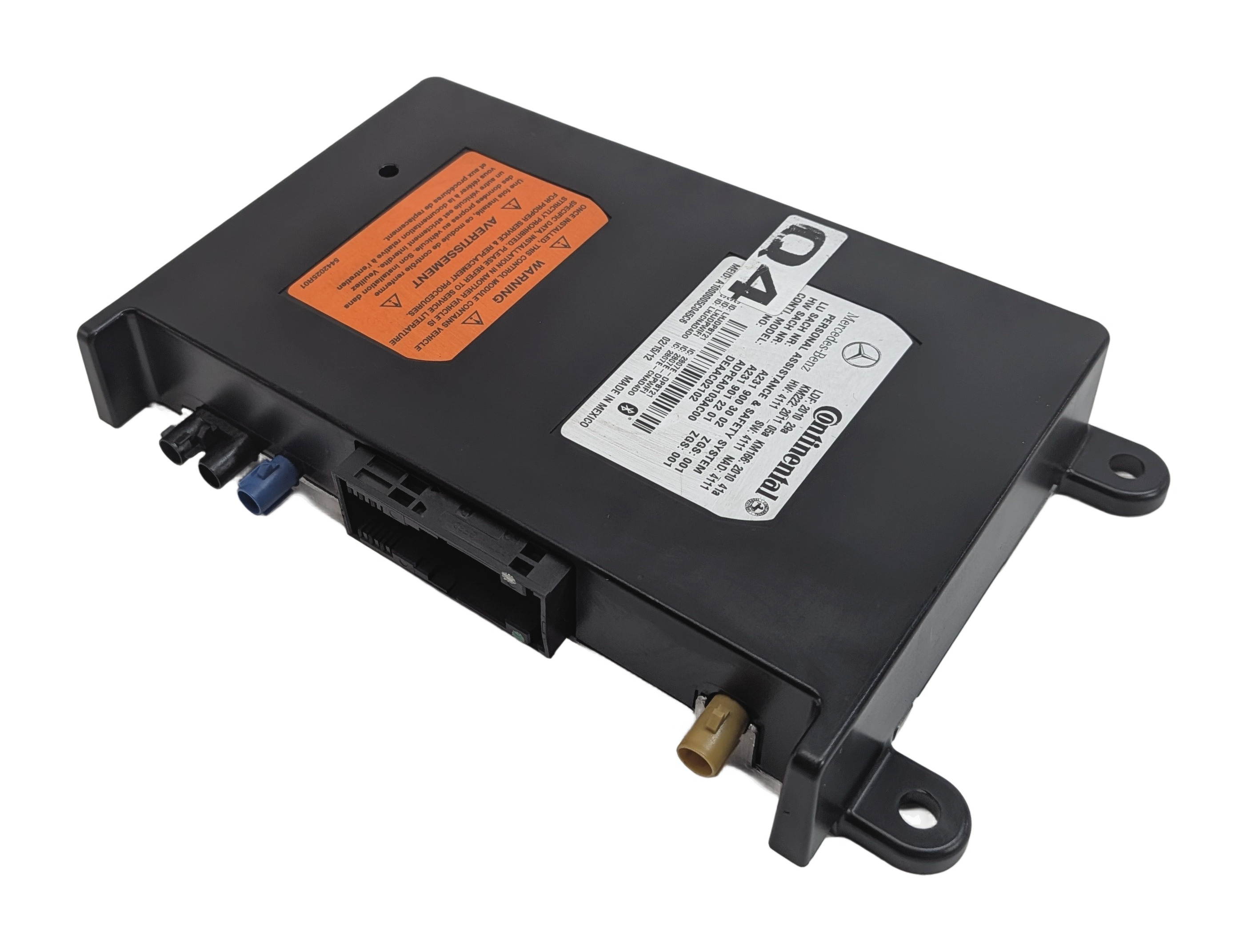 2012-2014 MERCEDES C350 E350 E550 (W204 W212) PERSONAL ASSISTANCE SAFETY MODULE — exact item pictured
