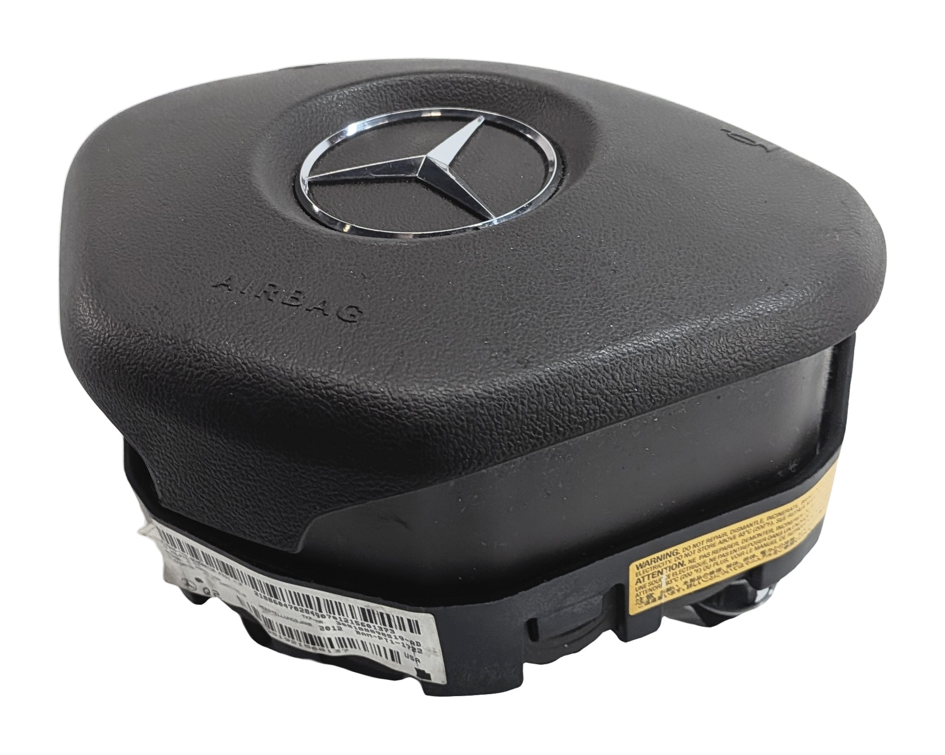 13-15 MERCEDES C250 C300 C350 C63 (W204) STEERING WHEEL AIRBAG AIR BAG (BROWN) — exact item pictured