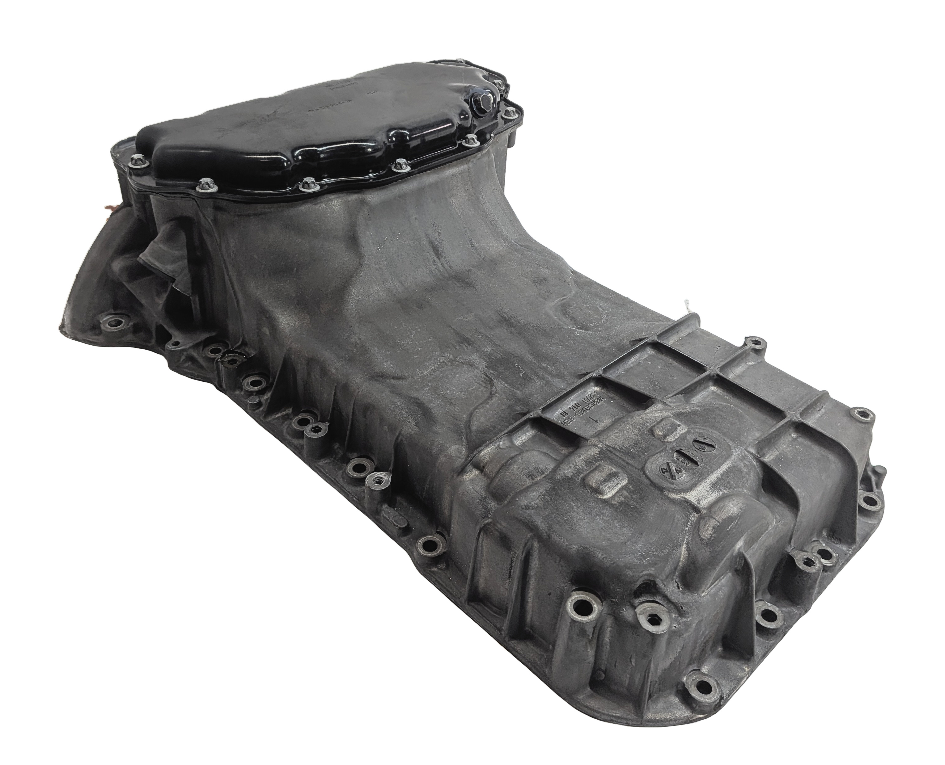 2013 MERCEDES C350 (W204) 3.5L (276.957) ENGINE UPPER & LOWER OIL PAN ASSEMBLY — exact item pictured
