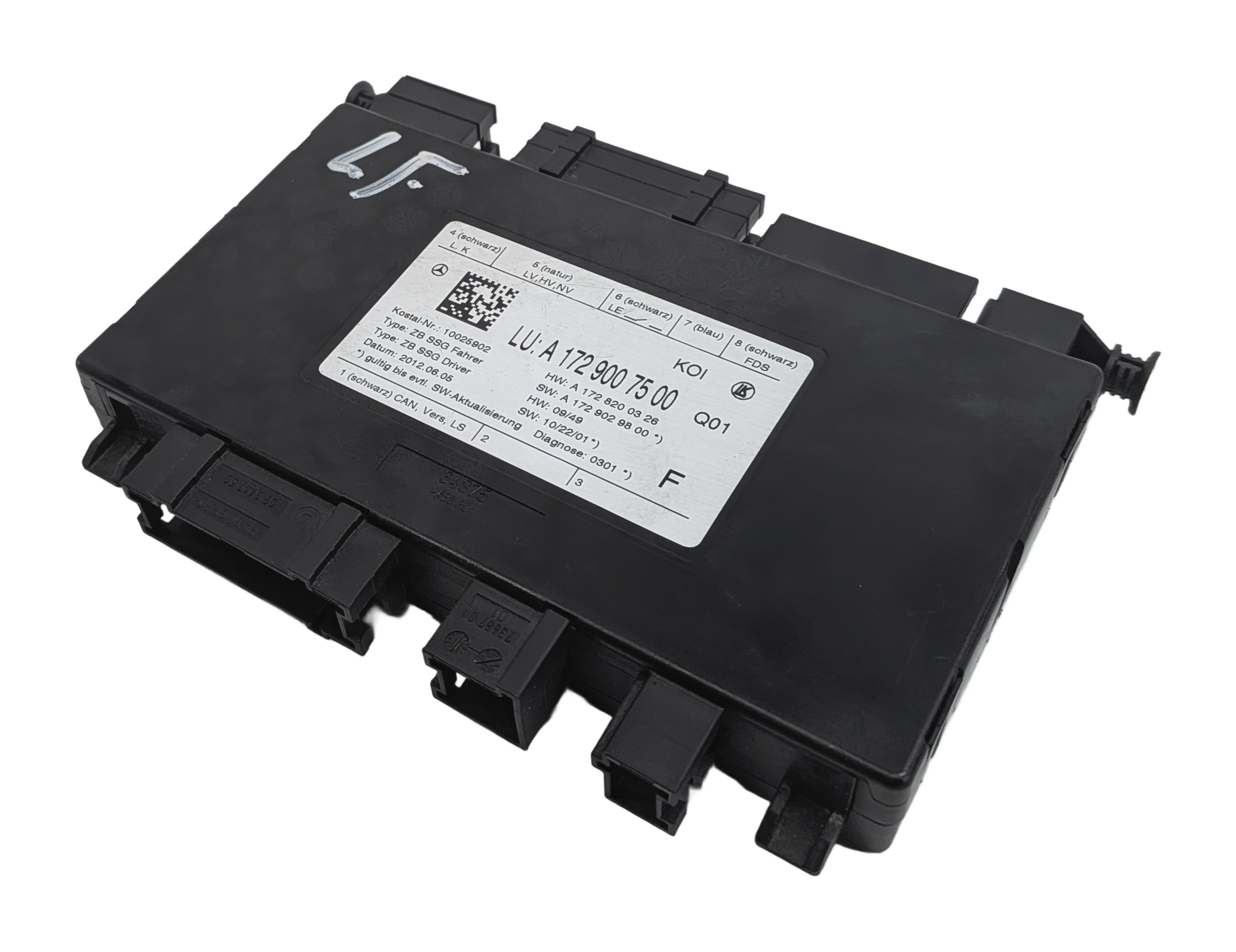 2013 MERCEDES C350 (W204) FRONT LEFT DRIVER SEAT CONTROL MODULE w/ MEMORY — exact item pictured