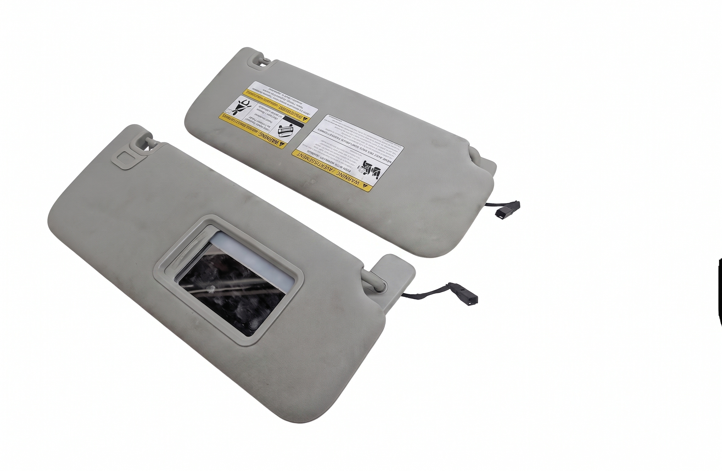 13-20 RANGE ROVER SPORT (L405 L494) FRONT LEFT & RIGHT SUNVISOR SET (GRAY) — exact item pictured