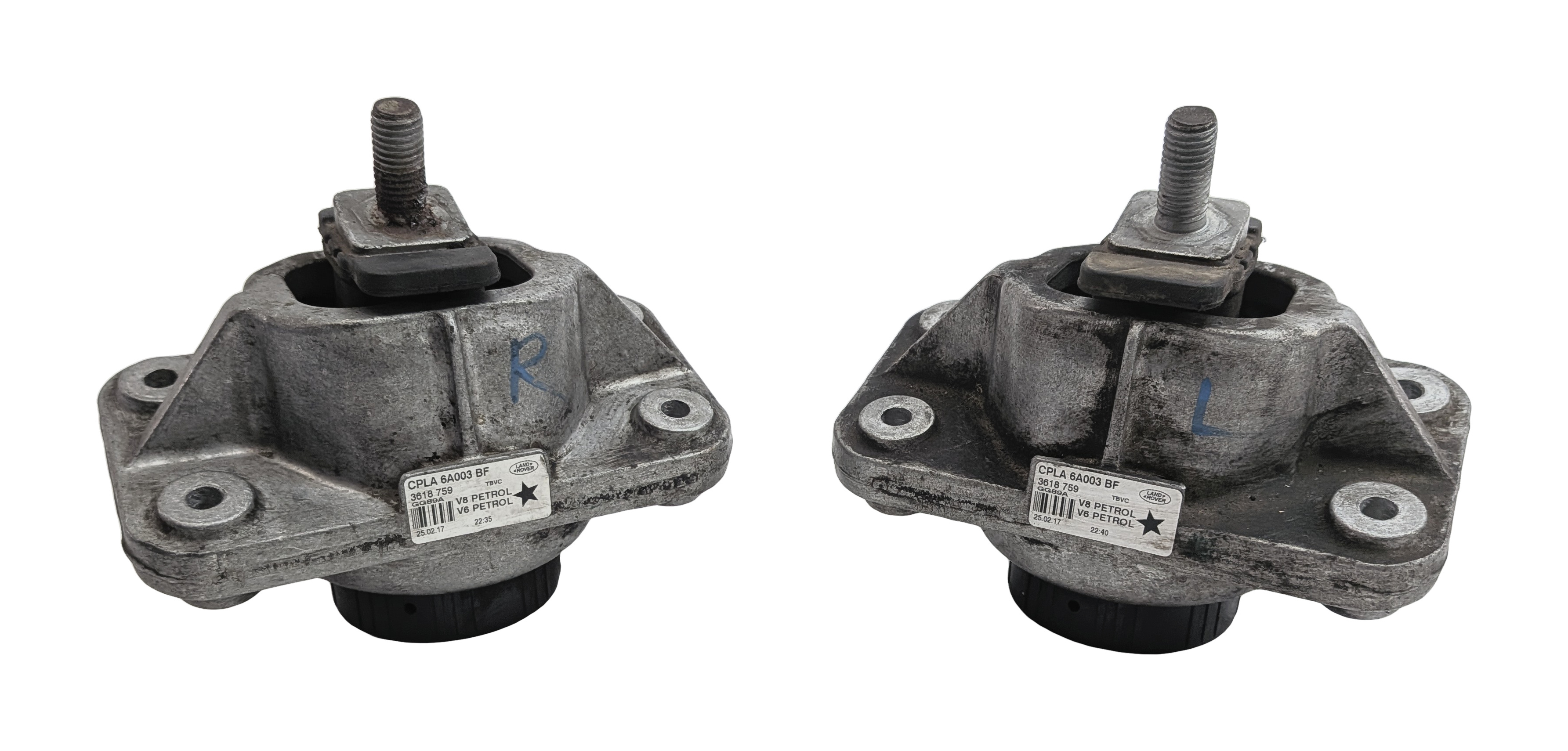 2017 RANGE ROVER SPORT (L494) 3.0L SUPER (306PS AJ126) ENGINE MOUNT SET/2 — exact item pictured