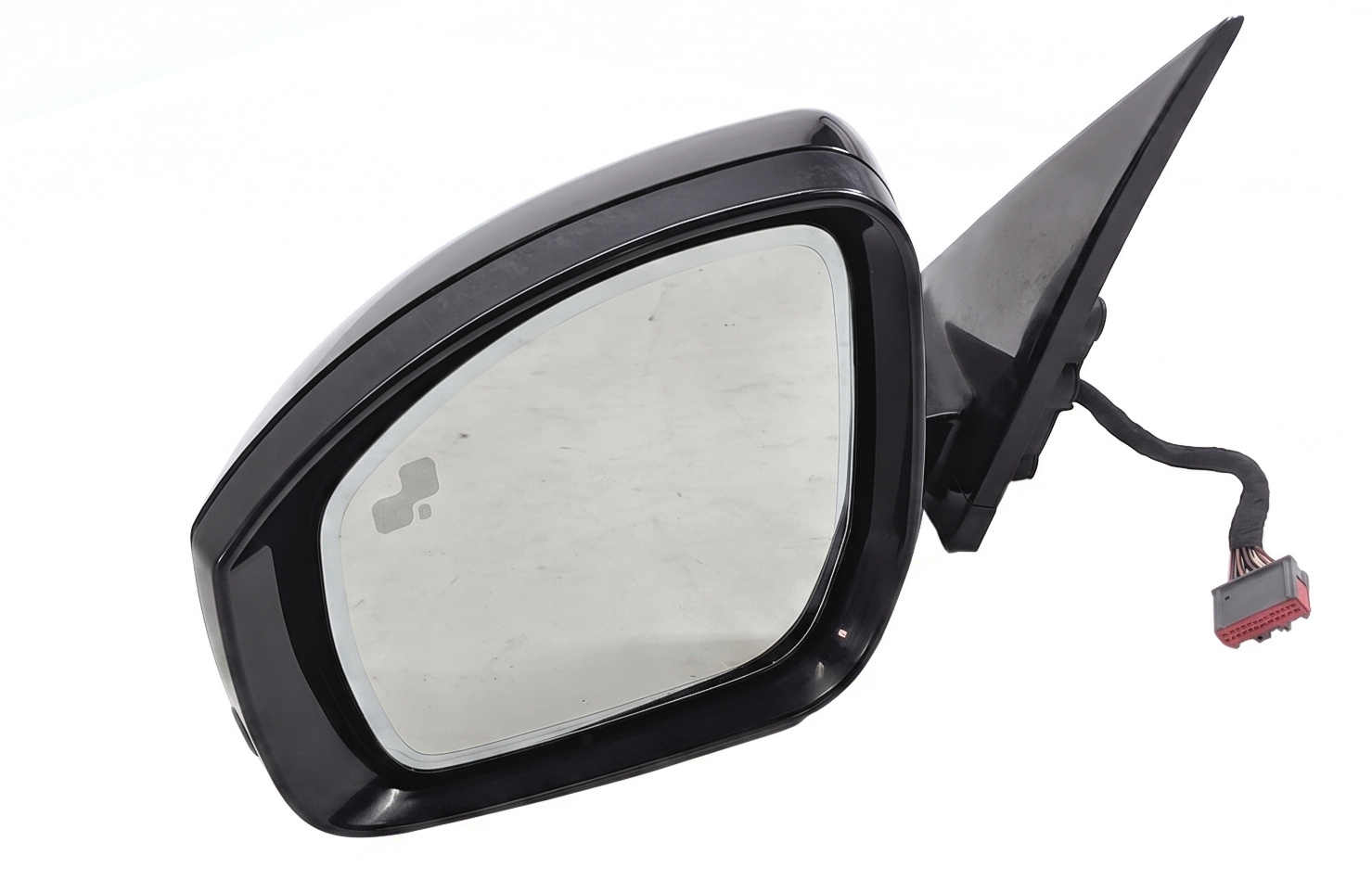 16-17 ROVER SPORT L494 LEFT PFOLD MEM BLIND SPOT CAMERA DOOR MIRROR (Black) — exact item pictured