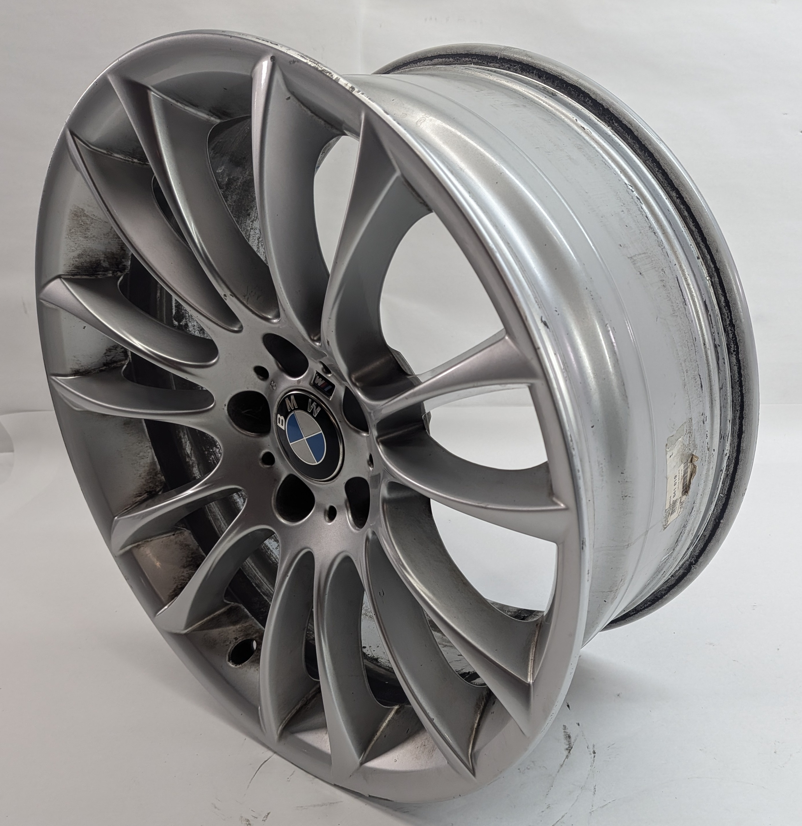 09-17 BMW 535iGT 740i 750i 760i (F01 F07) 19x8.5 - ALUMINUM 14-SPOKE WHEEL RIM — exact item pictured