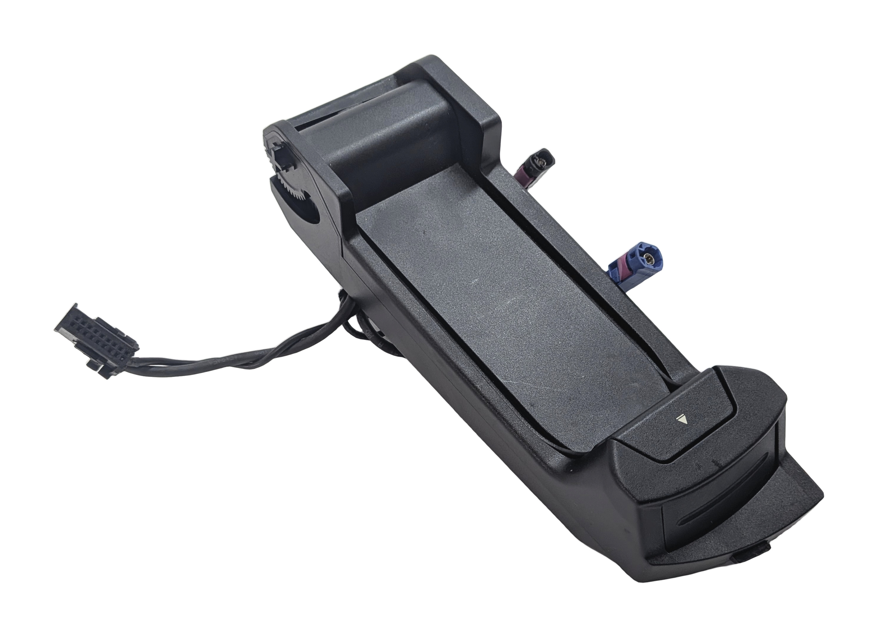 2013 BMW 750LI (F01) FRONT CENTER CONSOLE CELL PHONE SNAP-IN ADAPTER CRADLE BASE — exact item pictured