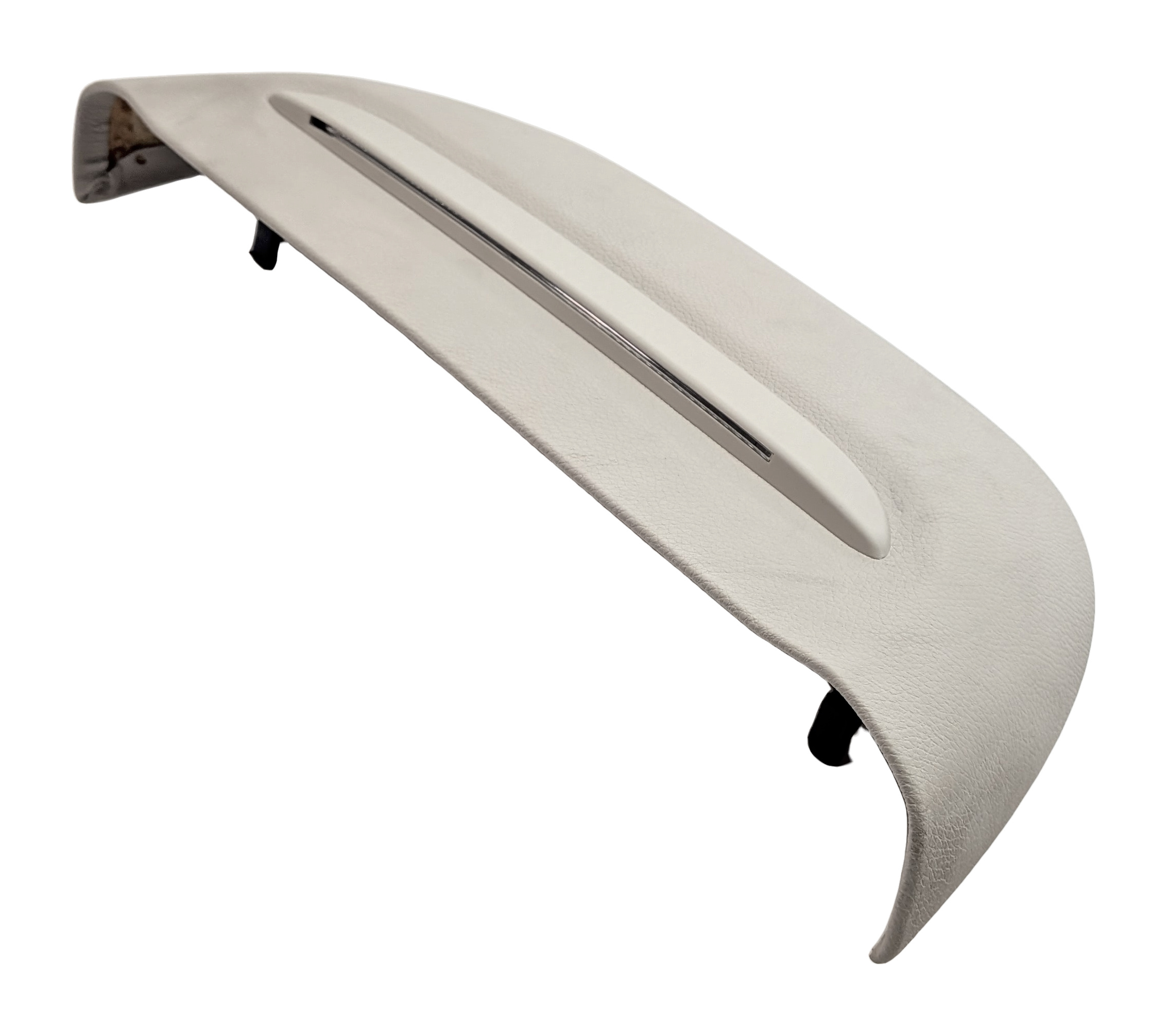2013 BMW 750LI F01 FRONT RIGHT PASSENGER SEAT BACK COVER TRIM w/ LIGHT (Ivory) — exact item pictured