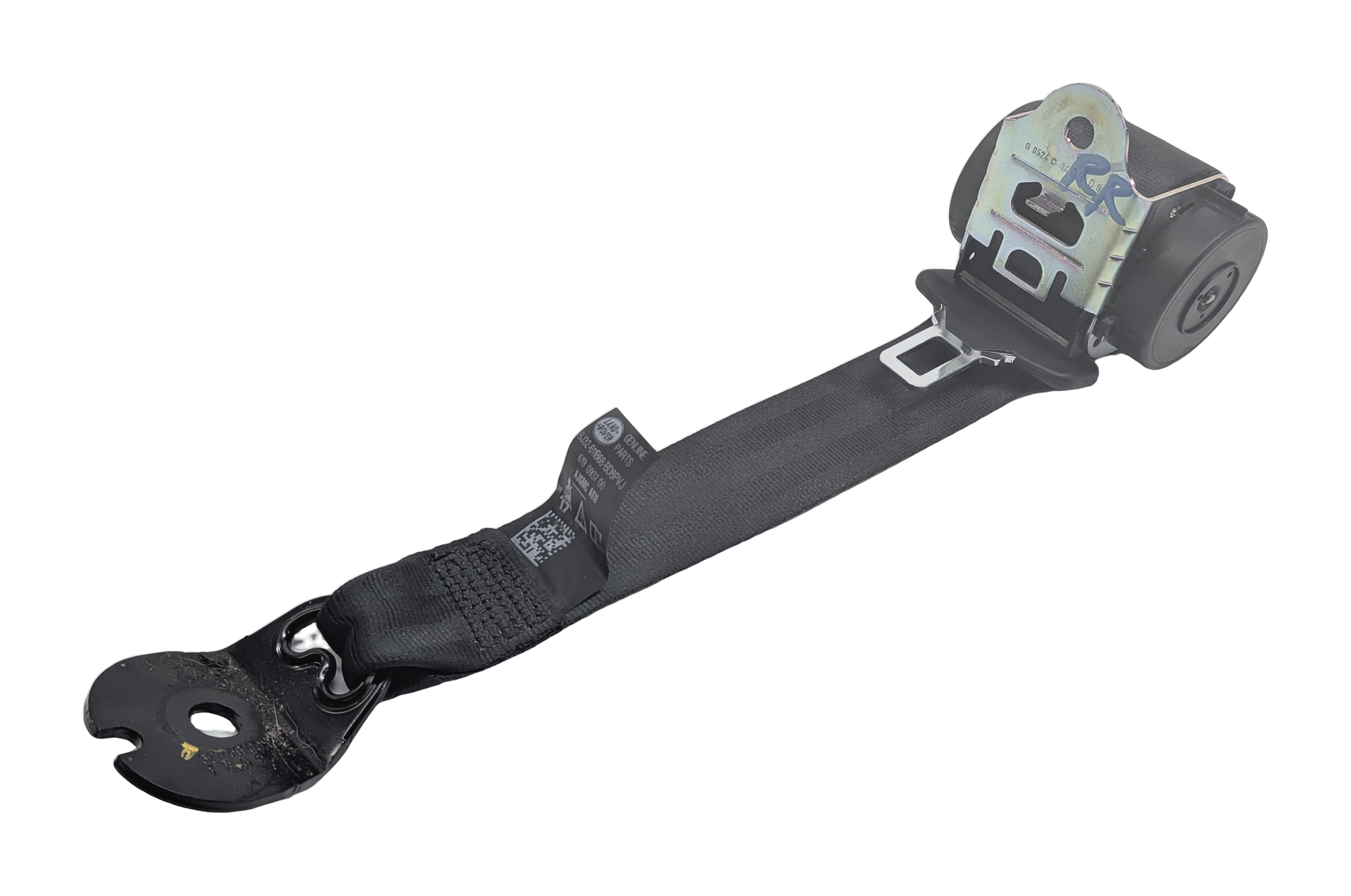 15 RANGE ROVER EVOQUE (L538) REAR RIGHT SEAT SEATBELT RETRACTOR (Black) — exact item pictured