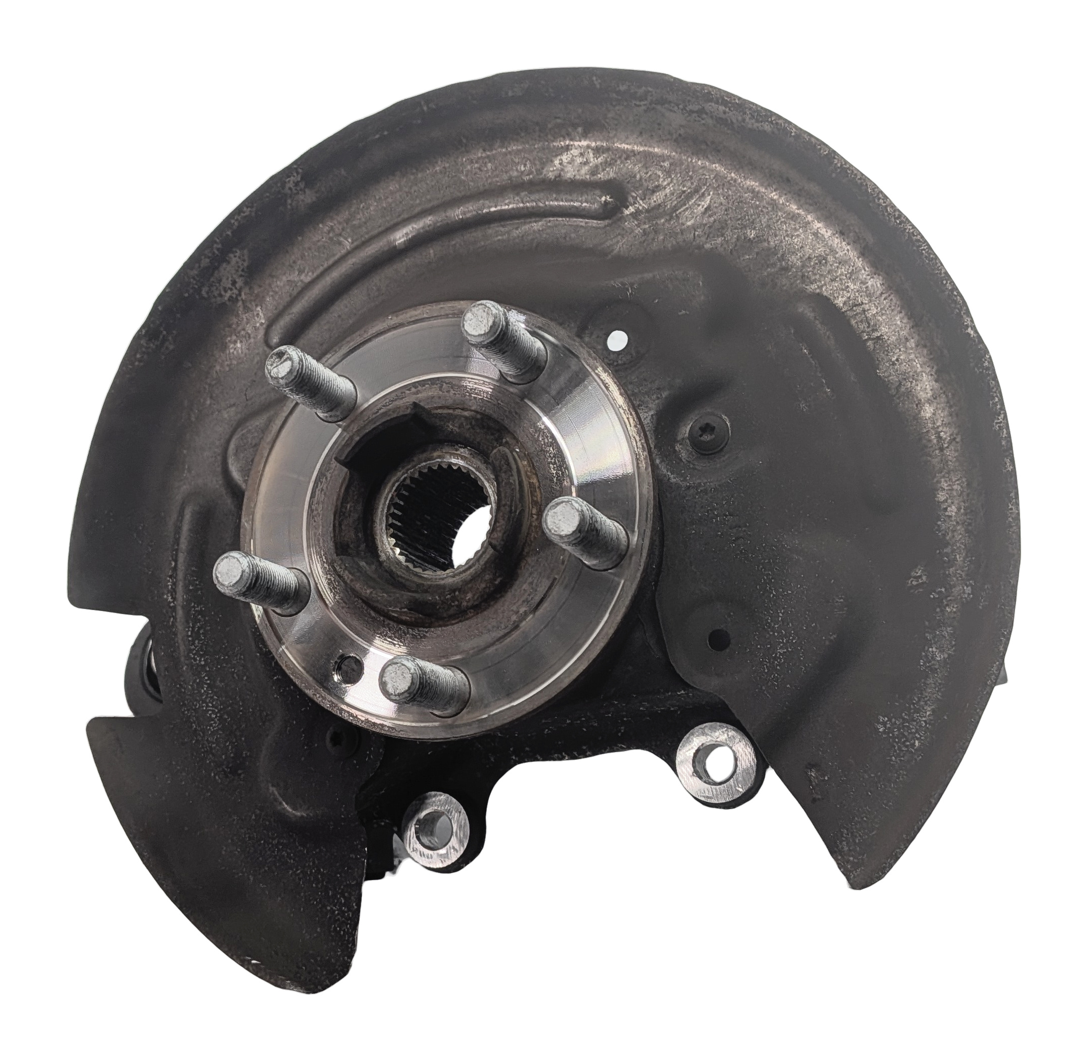 12-19 RANGE ROVER EVOQUE (L538) REAR LEFT DRIVER SPINDLE KNUCKLE WHEEL HUB — exact item pictured