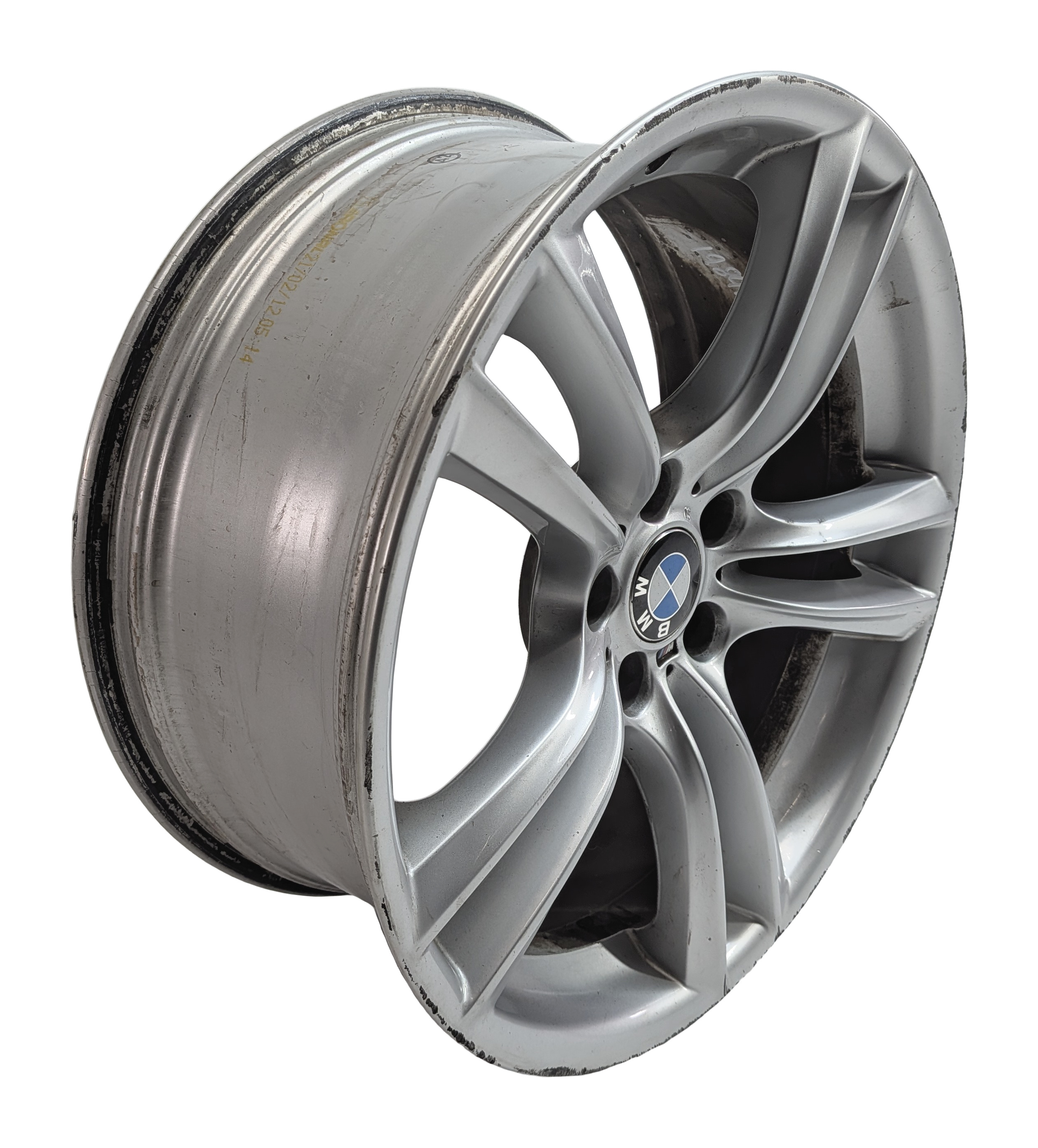 09-17 BMW 5 GT 7 SERIES (F01 F07) FRONT 20x8.5 ///M 5 DOUBLE 10-SPOKE WHEEL RIM — exact item pictured