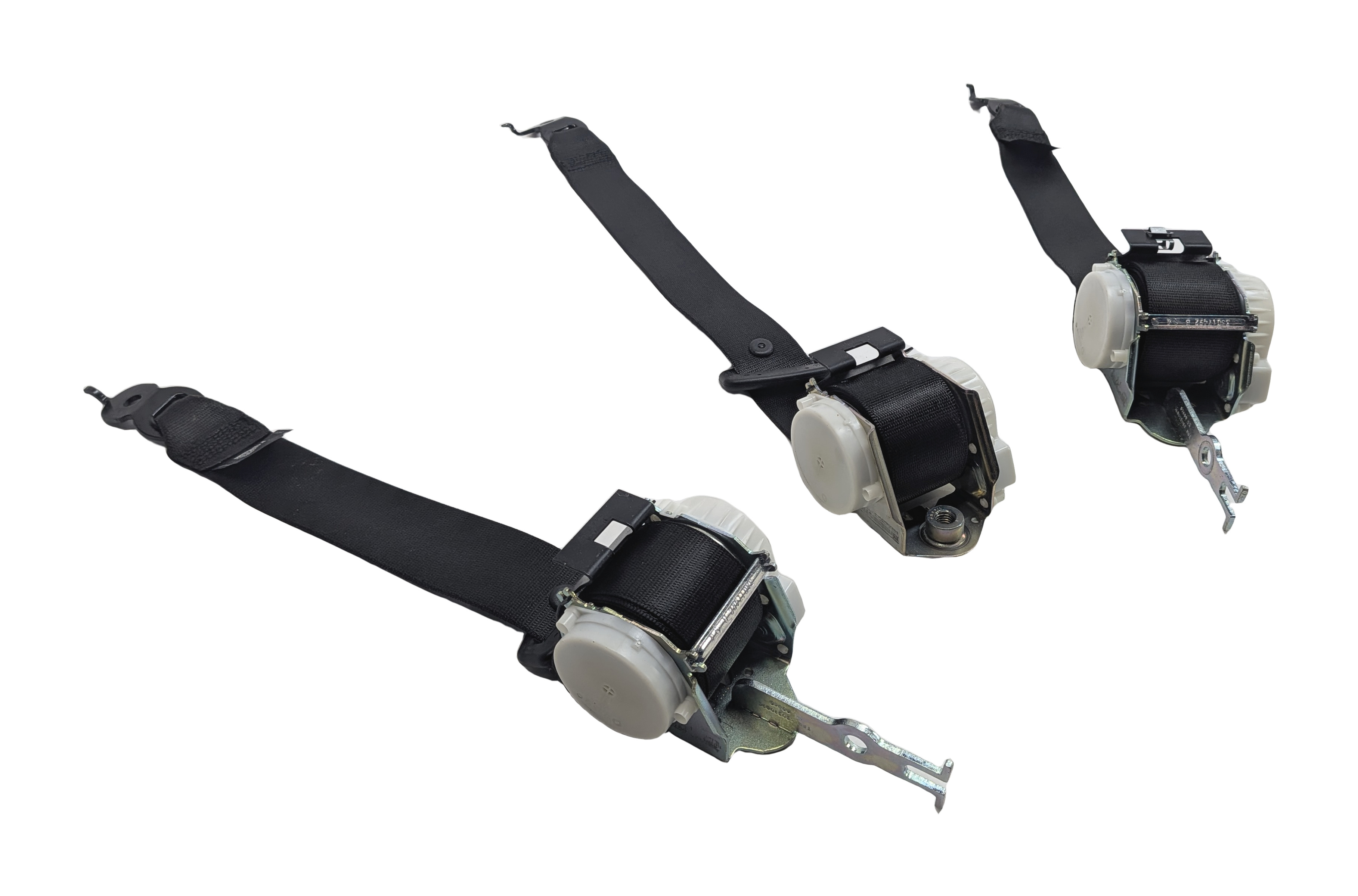 2012 BMW 750LI (F01) REAR SEAT SEATBELT RETRACTOR SET/3 (Black) — exact item pictured