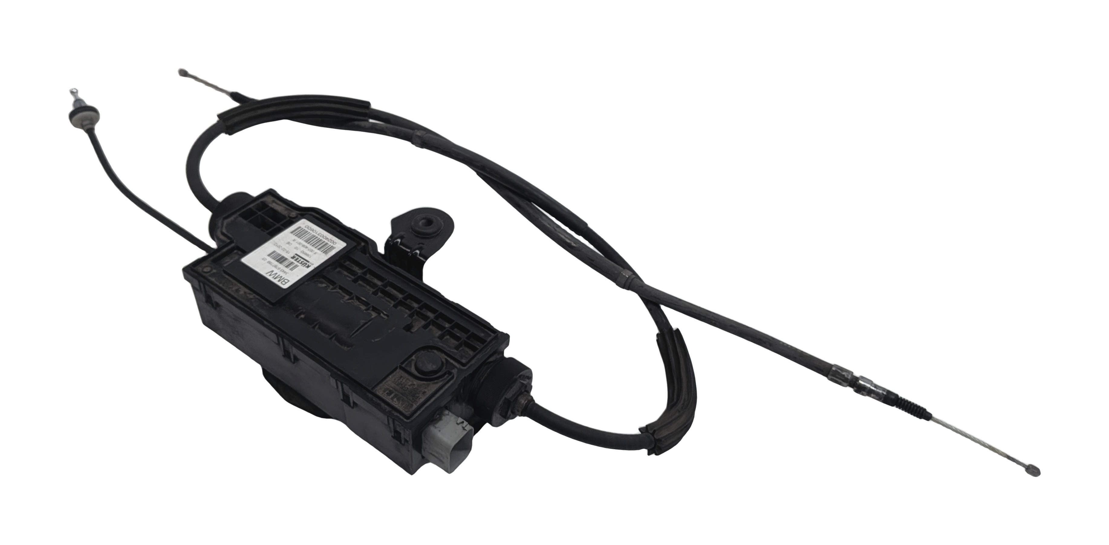 2012 BMW 750LI F01 ELECTRONIC EMERGENCY PARK BRAKE EPB ACTUATOR MOTOR w/CABLES — exact item pictured